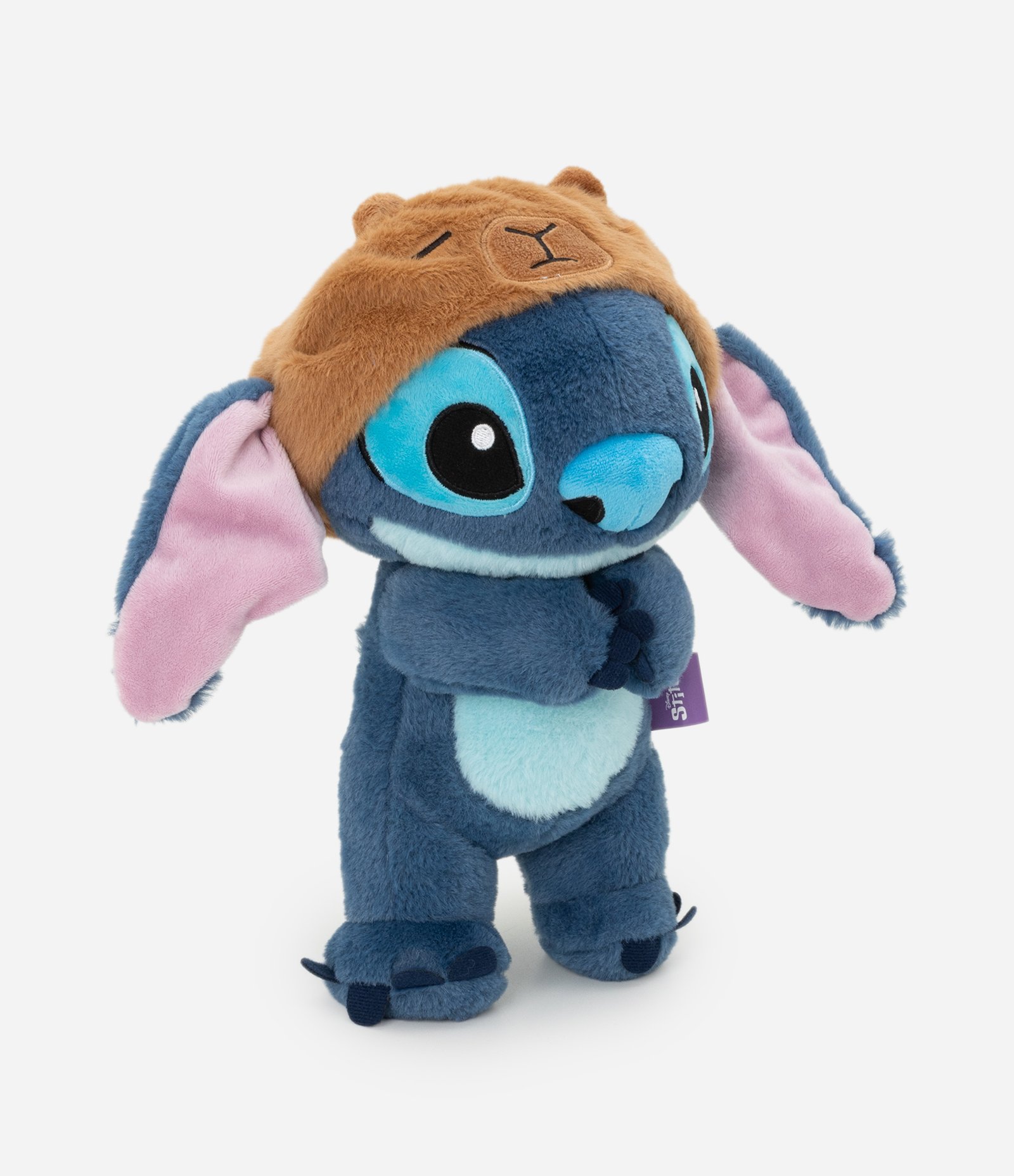 Pelúcia em Forma de Stitch com Capuz de Capivara Azul 1