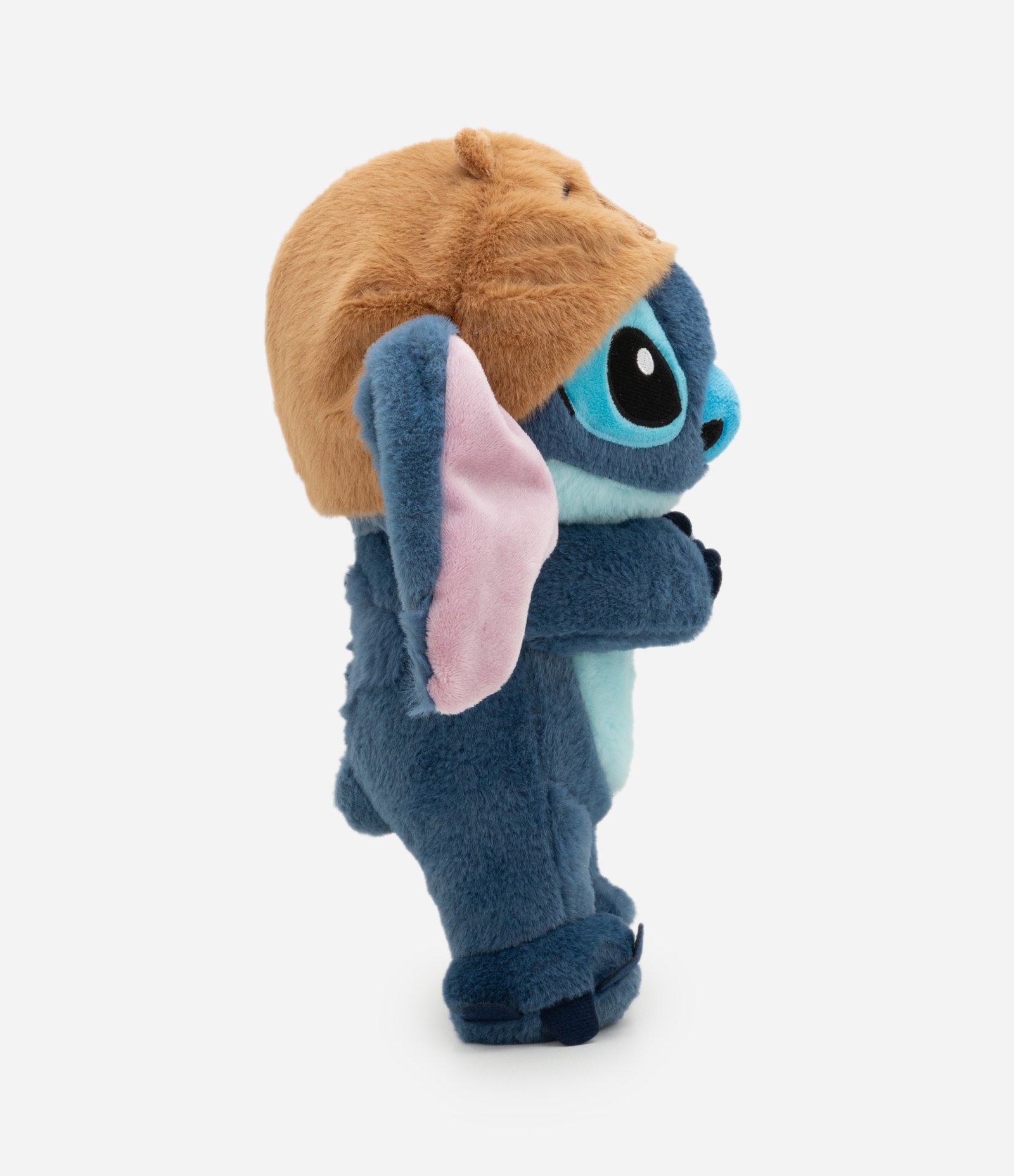 Pelúcia em Forma de Stitch com Capuz de Capivara Azul 2