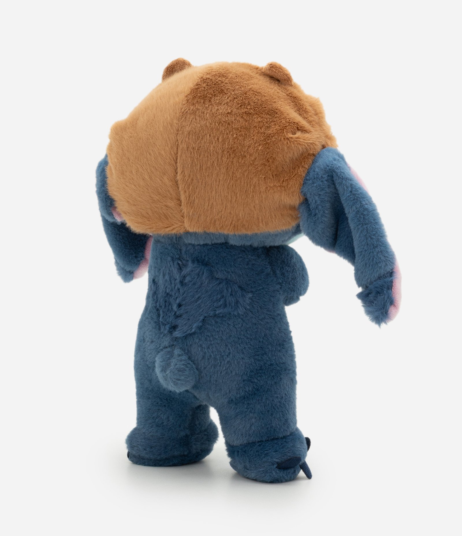 Pelúcia em Forma de Stitch com Capuz de Capivara Azul 3