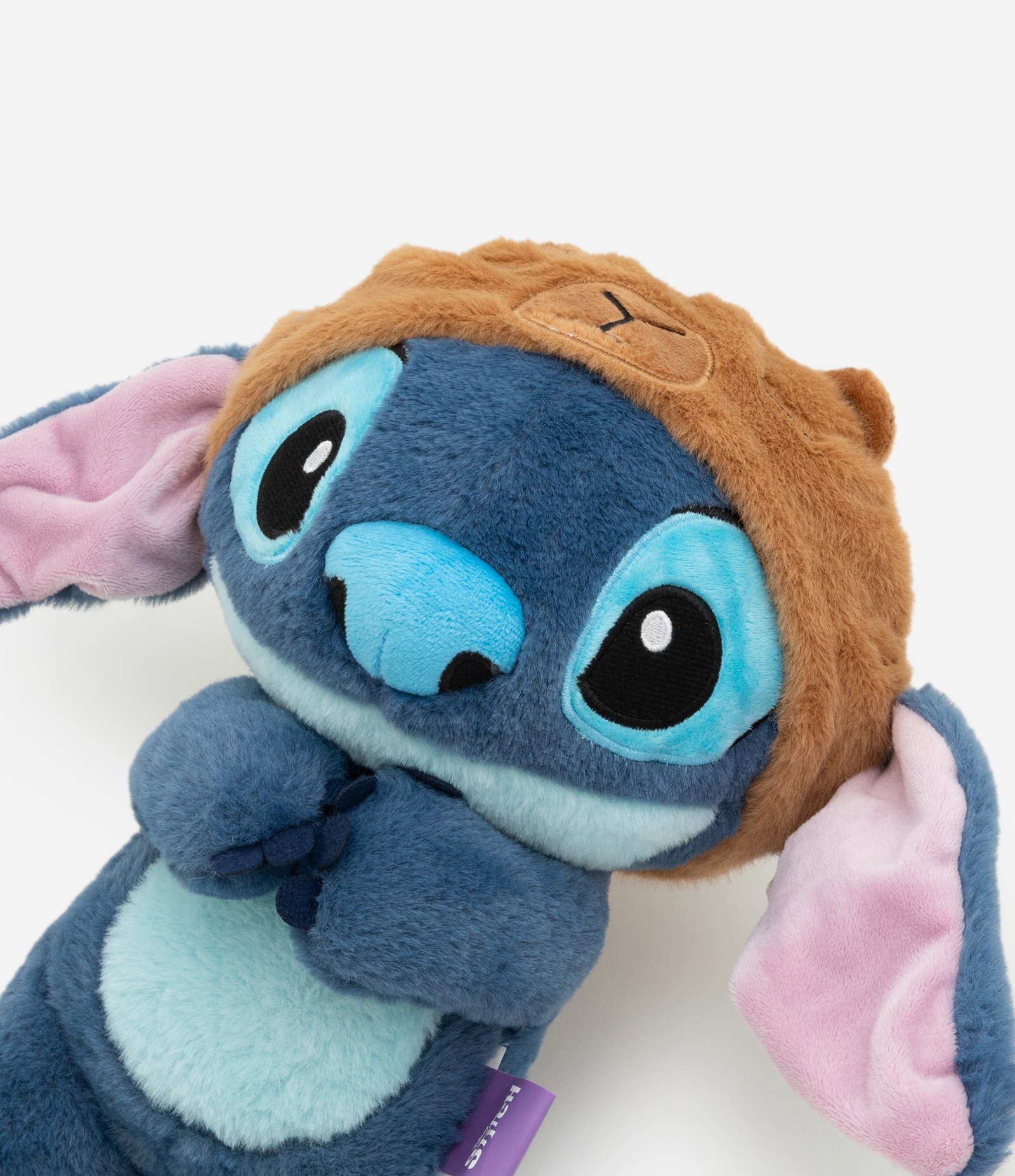 Pelúcia em Forma de Stitch com Capuz de Capivara Azul 4