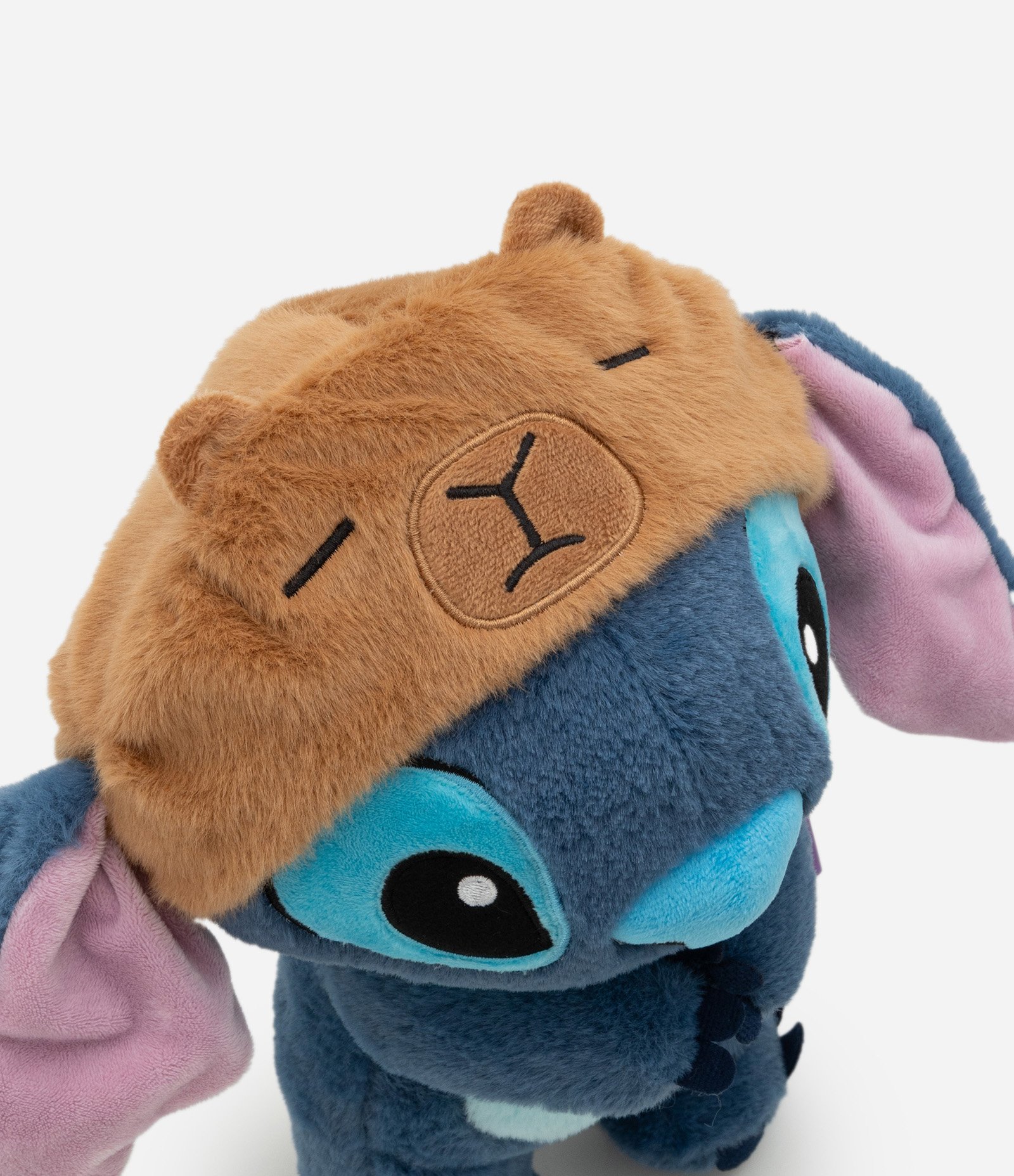 Pelúcia em Forma de Stitch com Capuz de Capivara Azul 5