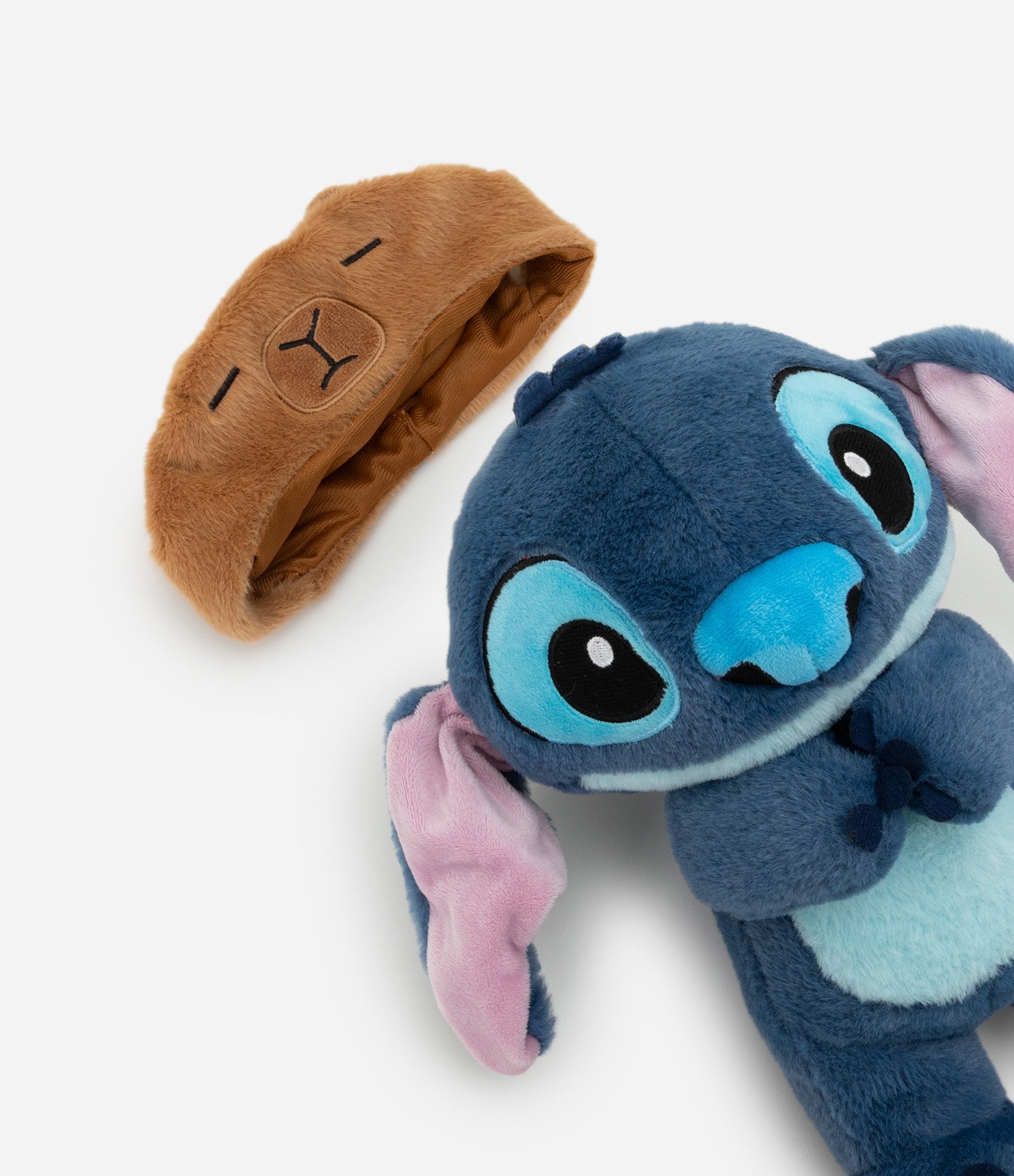 Pelúcia em Forma de Stitch com Capuz de Capivara Azul 6