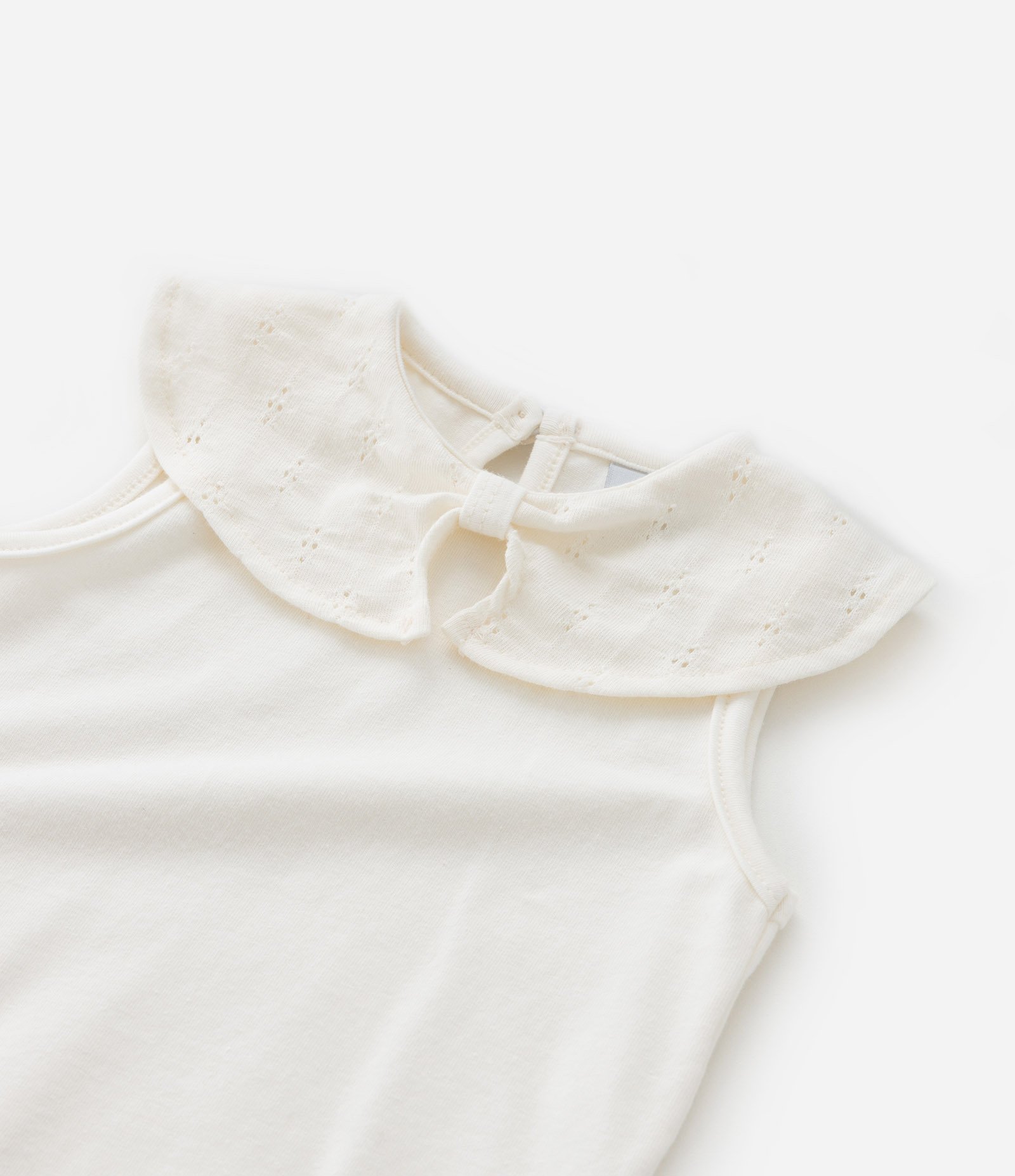 Conjunto Infantil com Body e Saia Texturizados - Tam 0 a 18 meses Off White 13