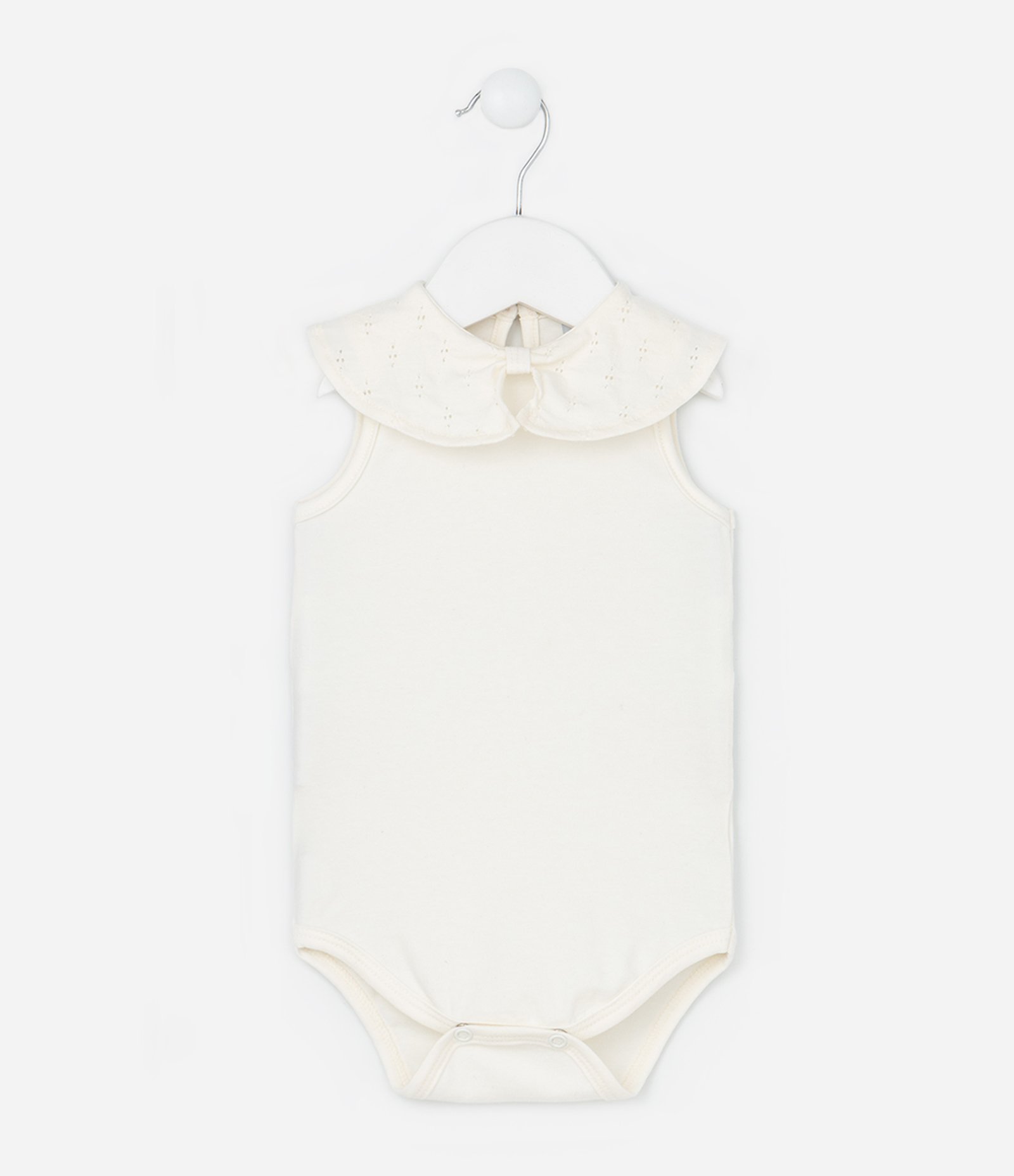 Conjunto Infantil com Body e Saia Texturizados - Tam 0 a 18 meses Off White 3
