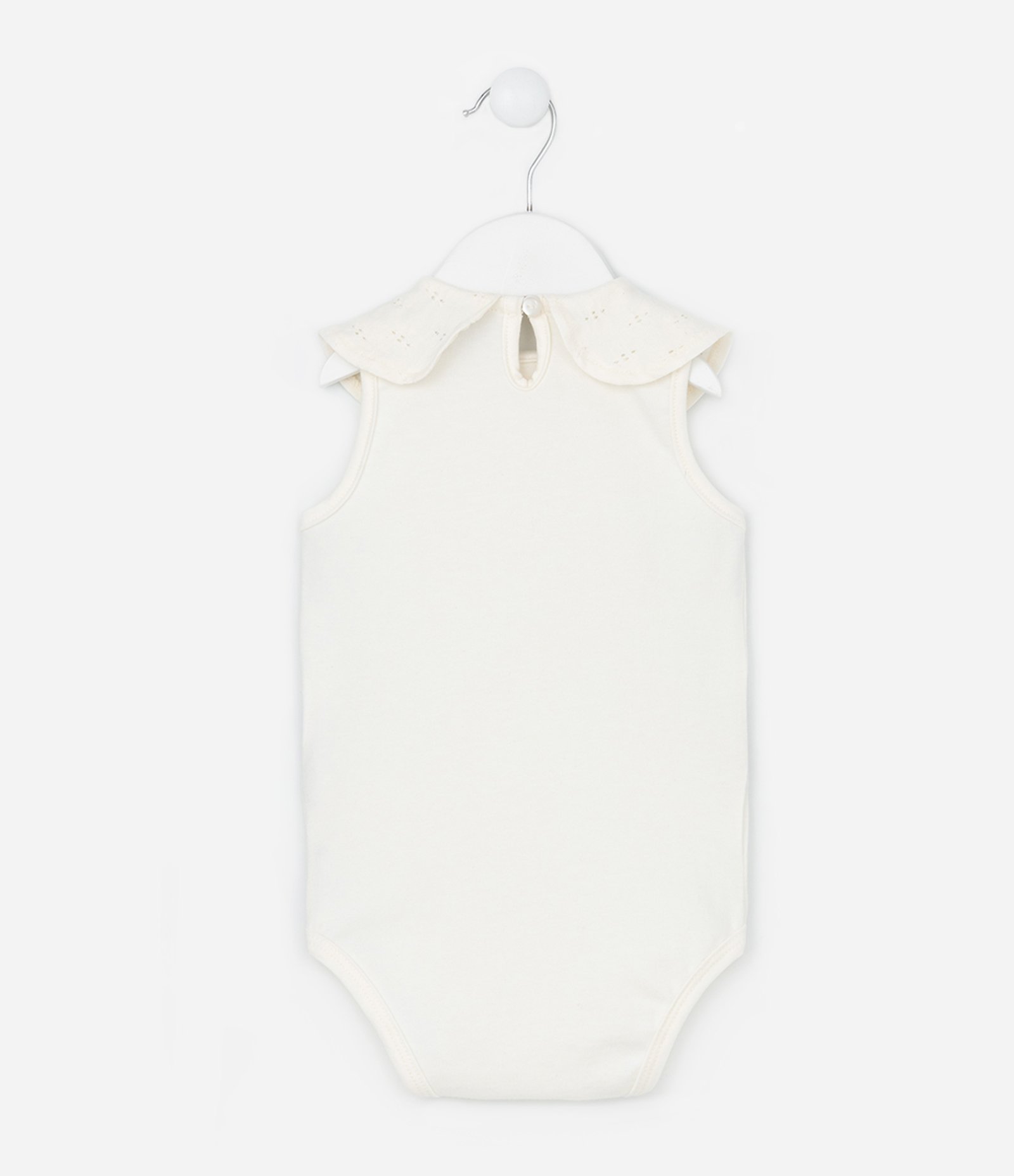 Conjunto Infantil com Body e Saia Texturizados - Tam 0 a 18 meses Off White 4