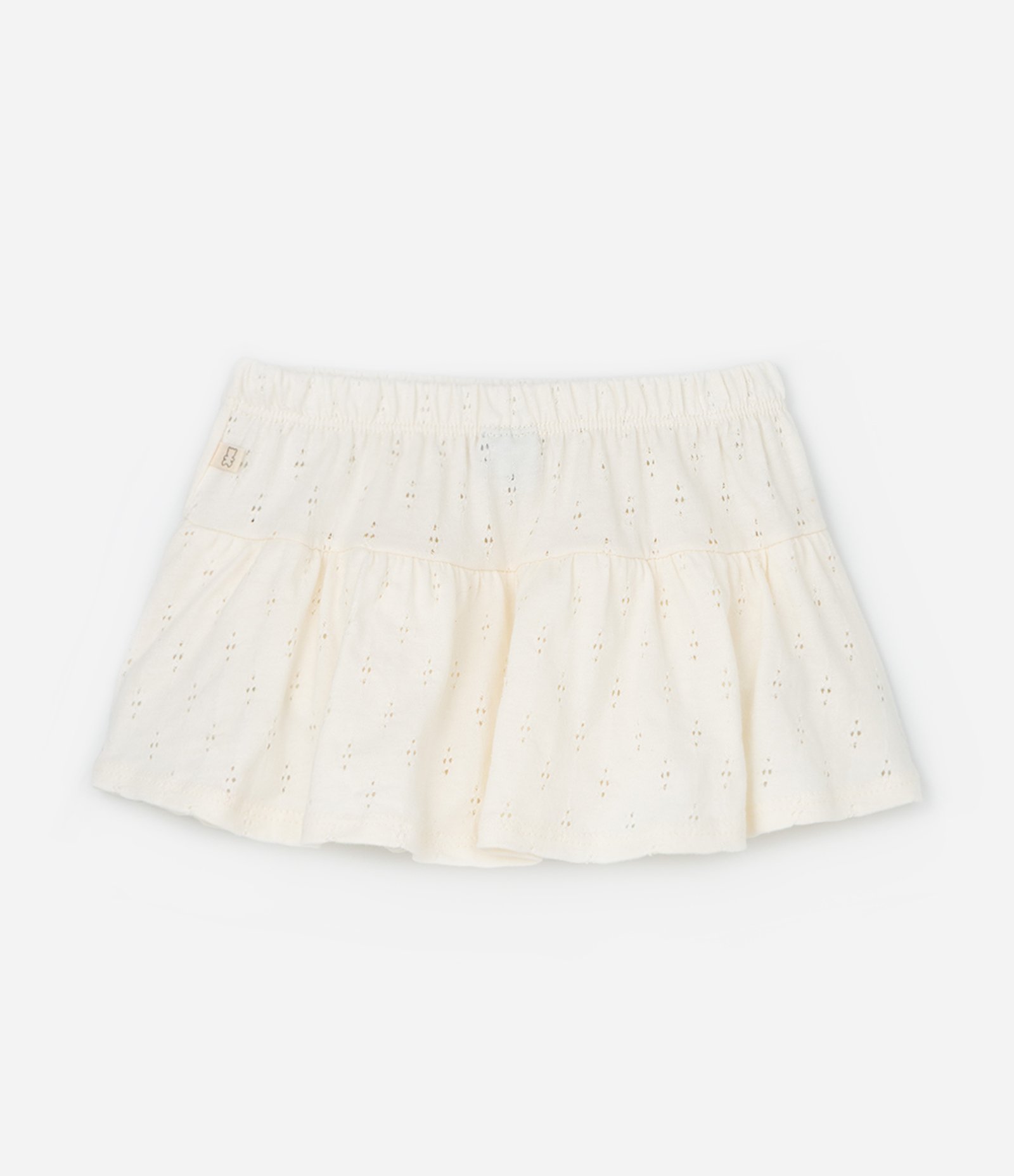 Conjunto Infantil com Body e Saia Texturizados - Tam 0 a 18 meses Off White 6