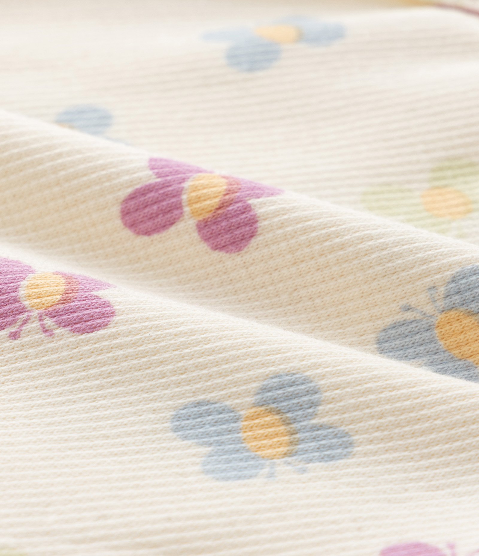 Conjunto Infantil com Estampa de Borboletas - Tam 0 a 18 Meses Bege 6