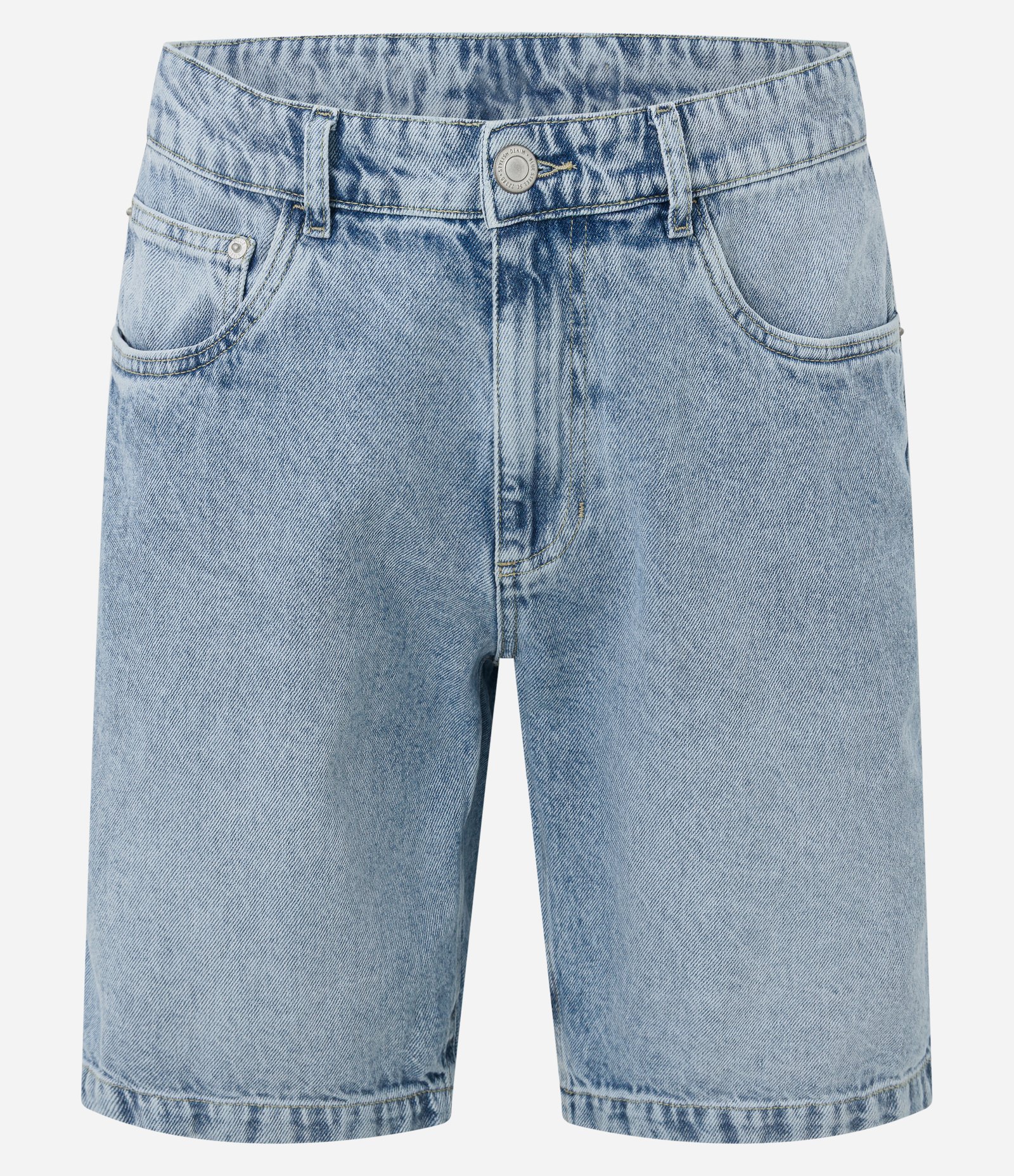 Bermuda Slim em Jeans com Bolsos Azul 5