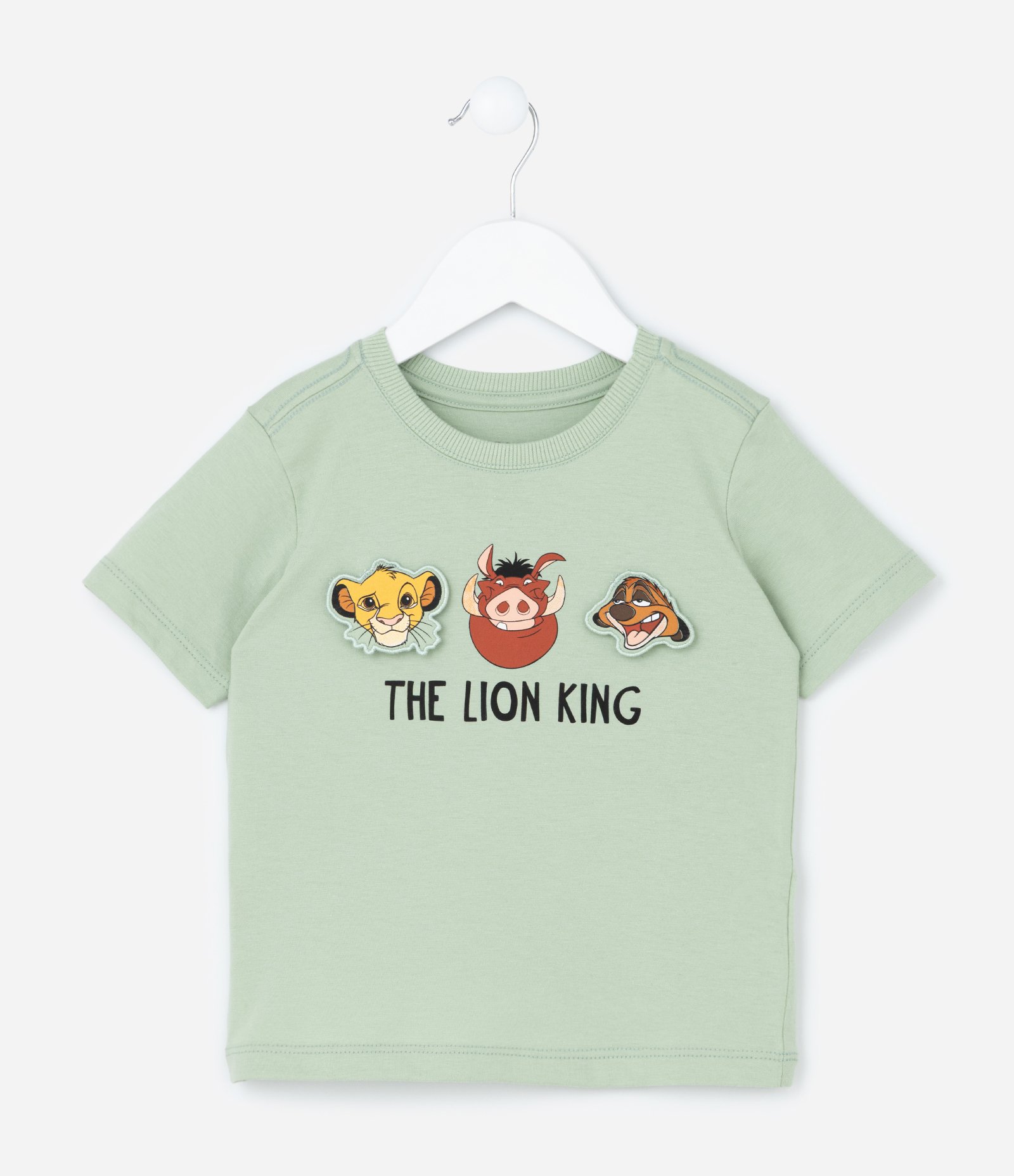 Camiseta Infantil com Estampa Rei Leão - Tam 1 a 6 Anos Verde 2