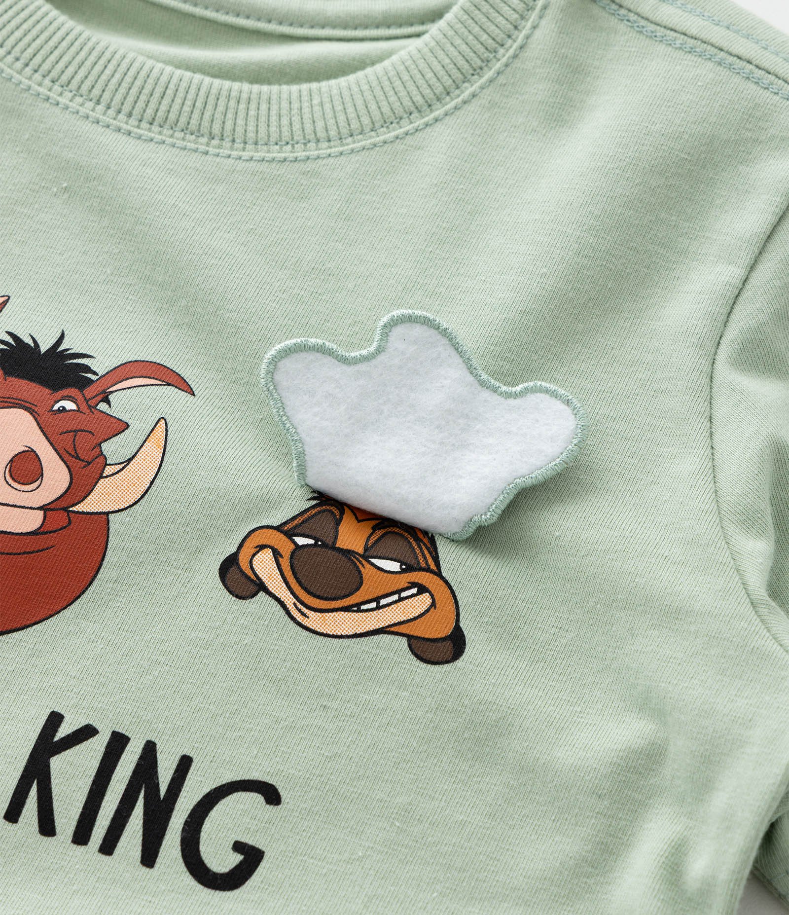 Camiseta Infantil com Estampa Rei Leão - Tam 1 a 6 Anos Verde 6