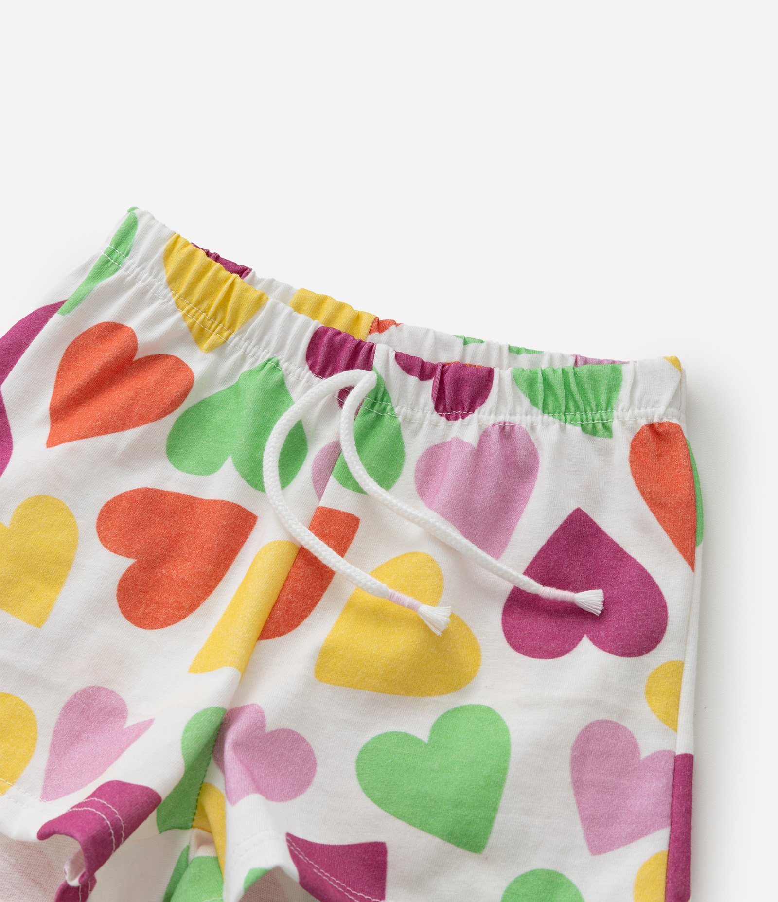 Conjunto Infantil com Estampa de Corações - Tam 0 a 18 Meses Multicores 8