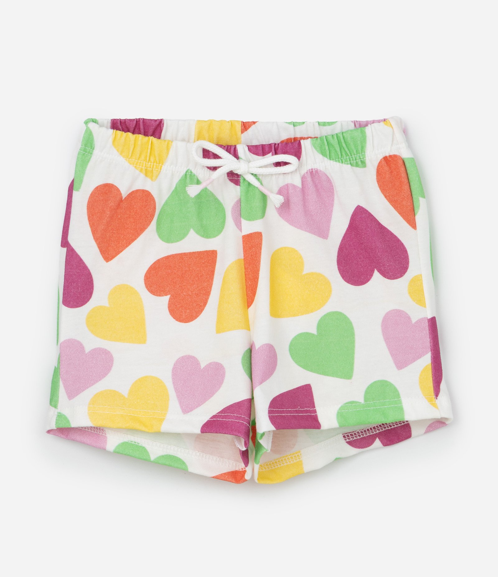 Conjunto Infantil com Estampa de Corações - Tam 0 a 18 Meses Multicores 4