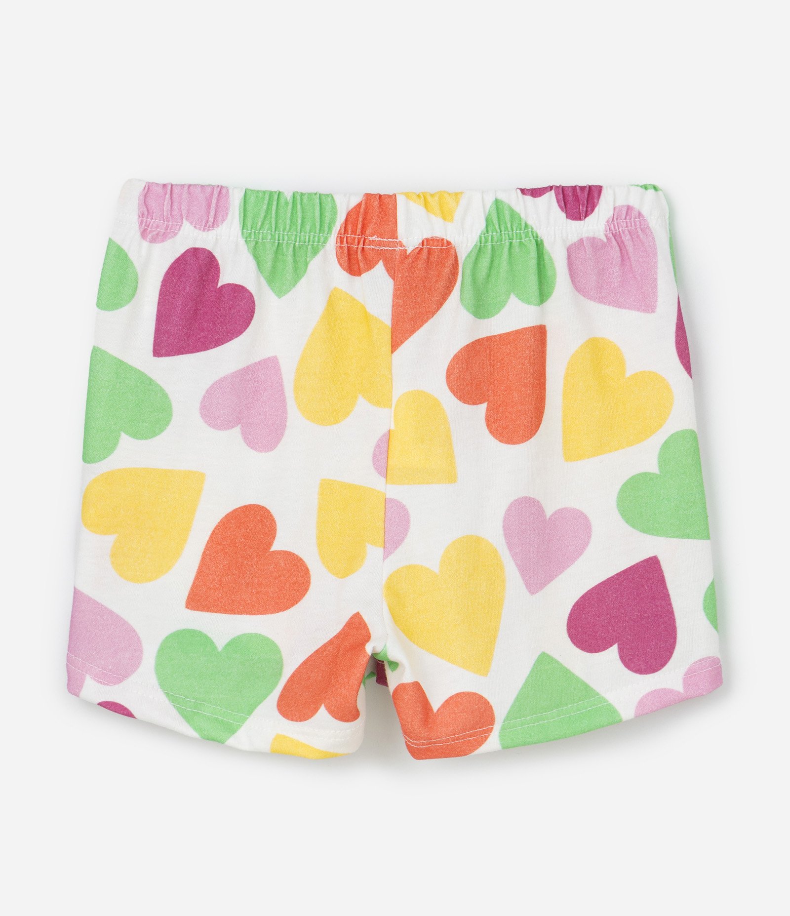 Conjunto Infantil com Estampa de Corações - Tam 0 a 18 Meses Multicores 5
