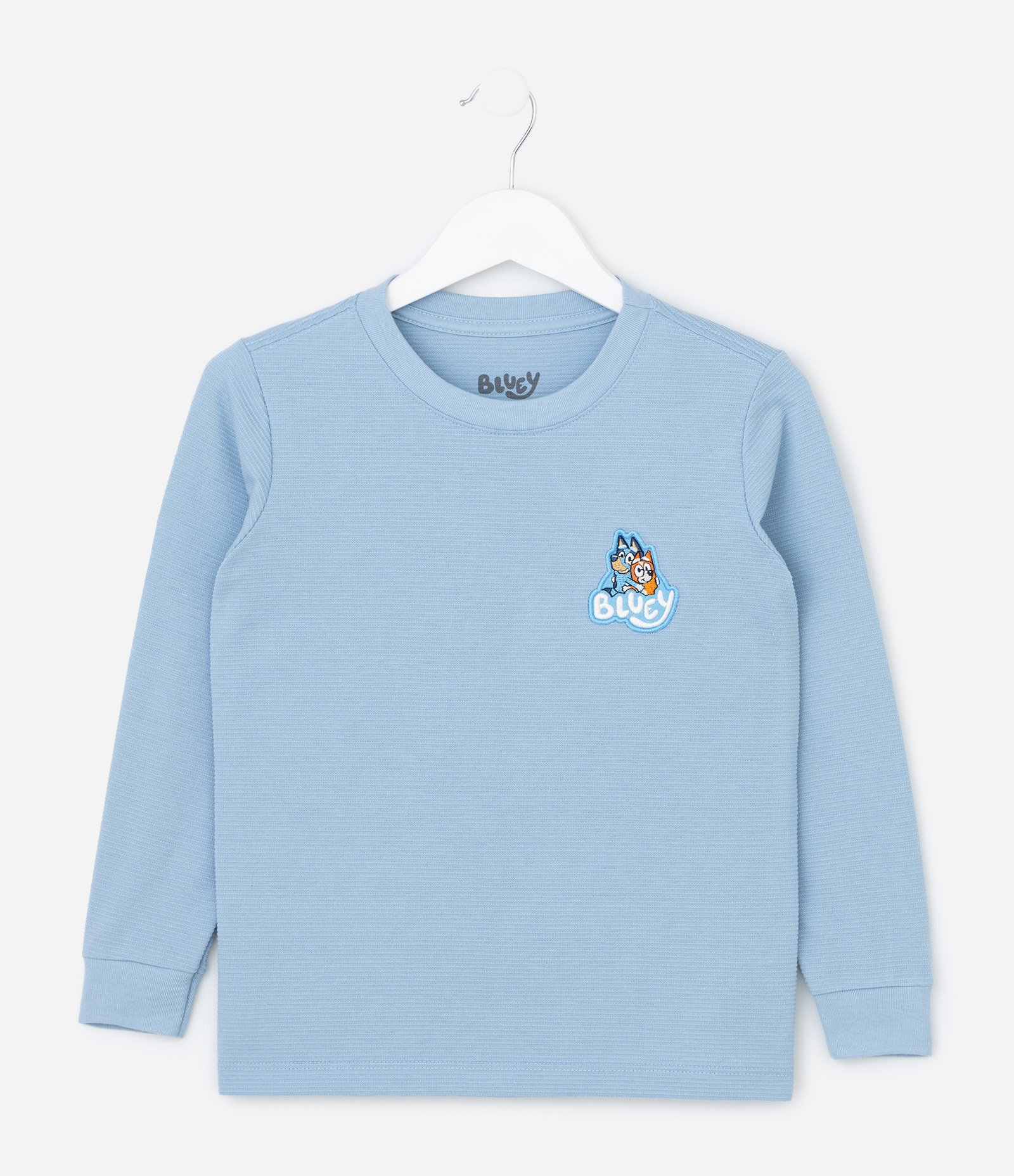 Camiseta Infantil com Estampa Bluey Canelada - Tam 2 a 6 Anos Azul 1