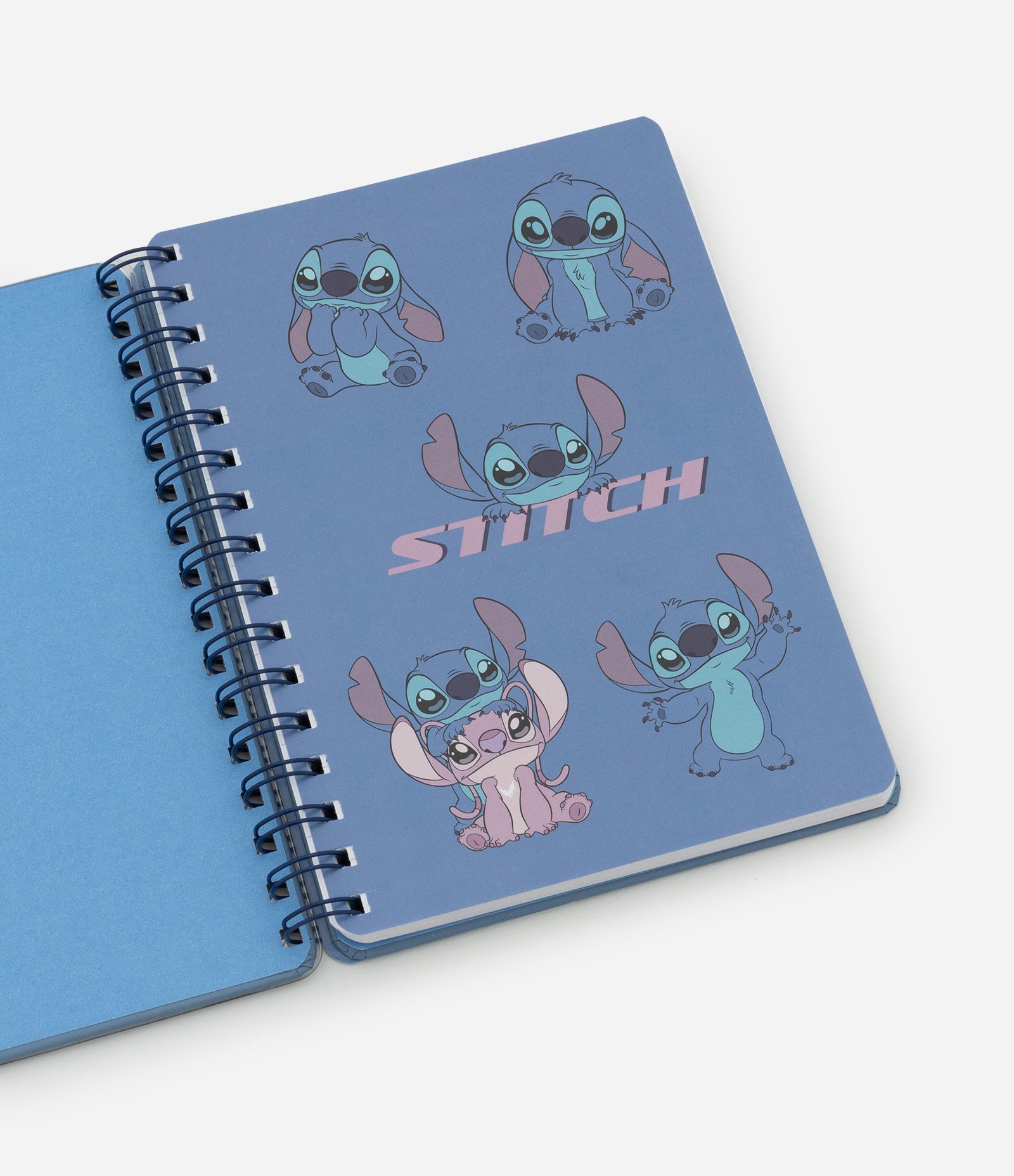 Caderno de Papel com Capa em Gel e Estampa do Stitch Azul 3