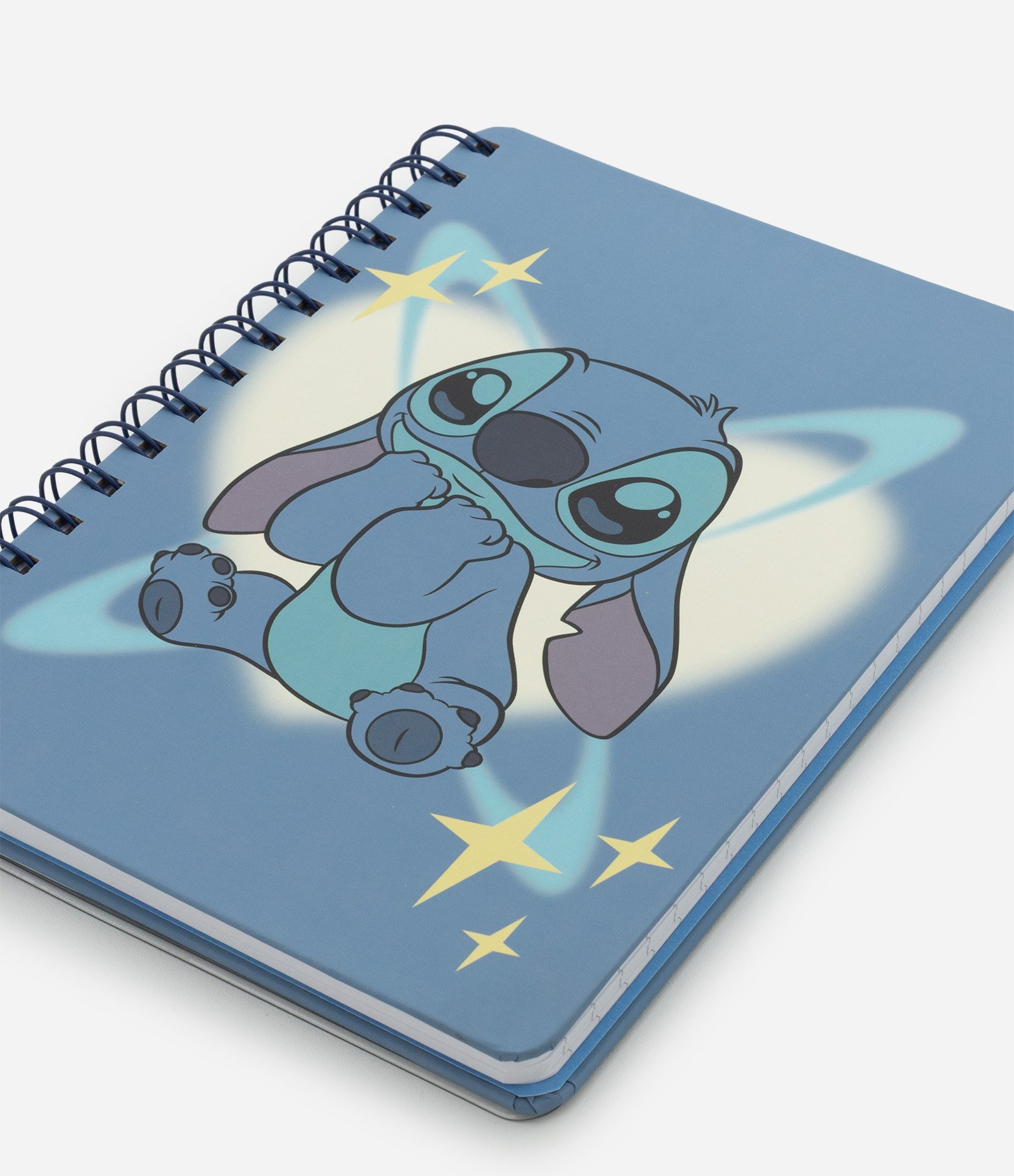 Caderno de Papel com Capa em Gel e Estampa do Stitch Azul 5