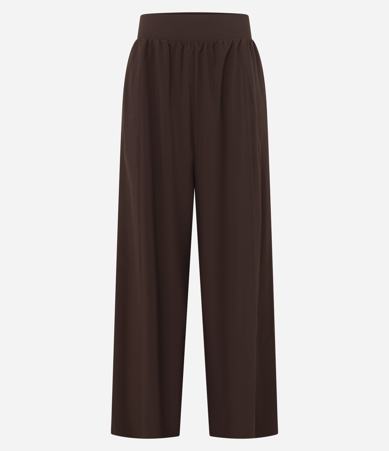 Calça Reta Esportiva com Cós Elástico Marrom 5