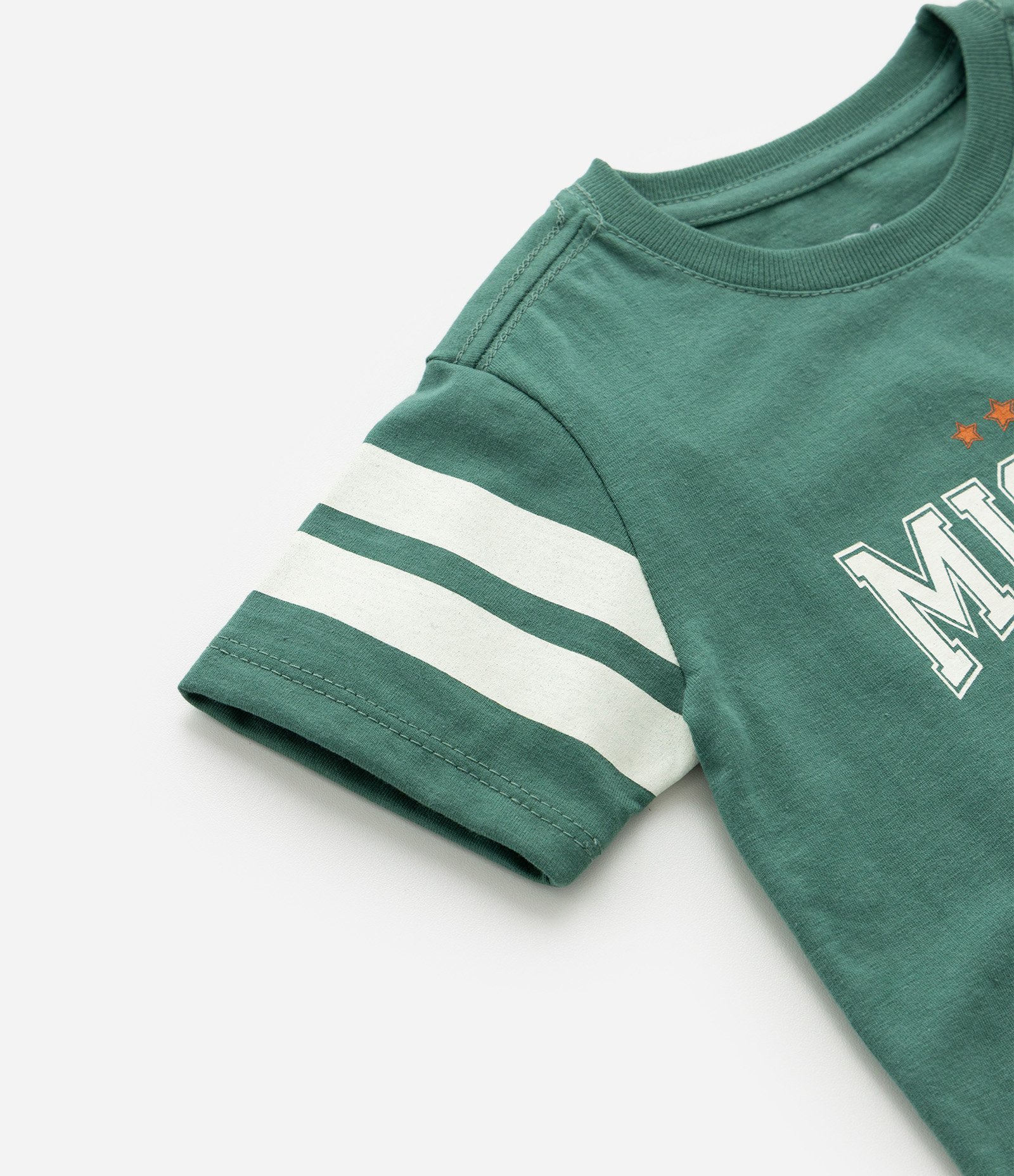 Camiseta Infantil com Estampa do Mickey Mouse - Tam 1 a 6 Anos Verde 4