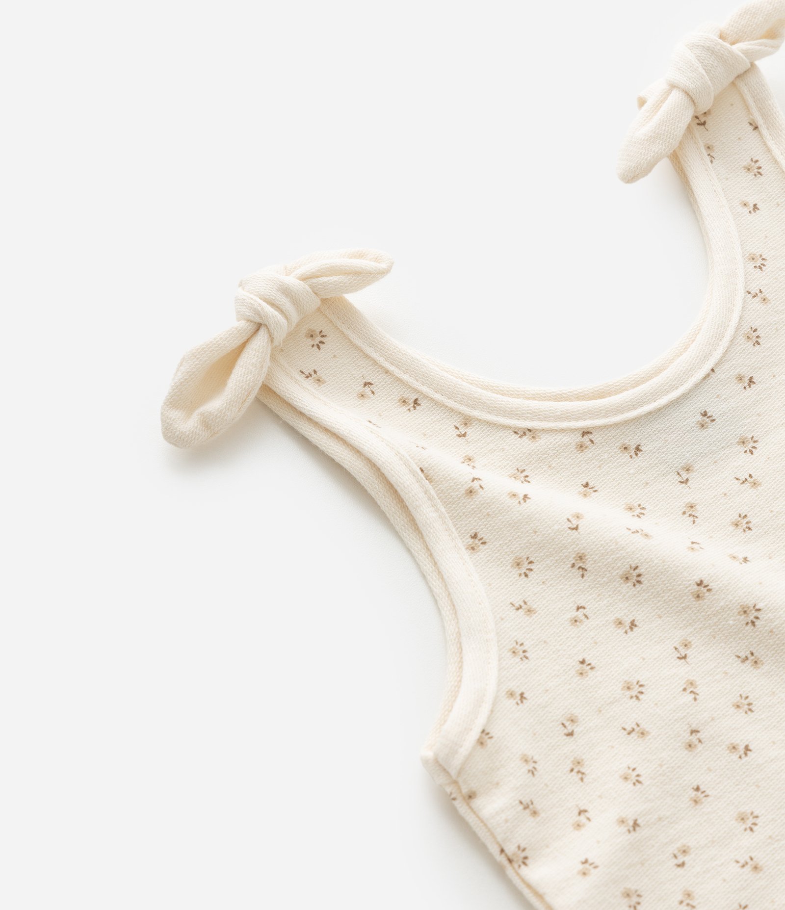 Conjunto Infantil em Cotton com Estampa de Flores - Tam 0 a 18 Meses Bege 10