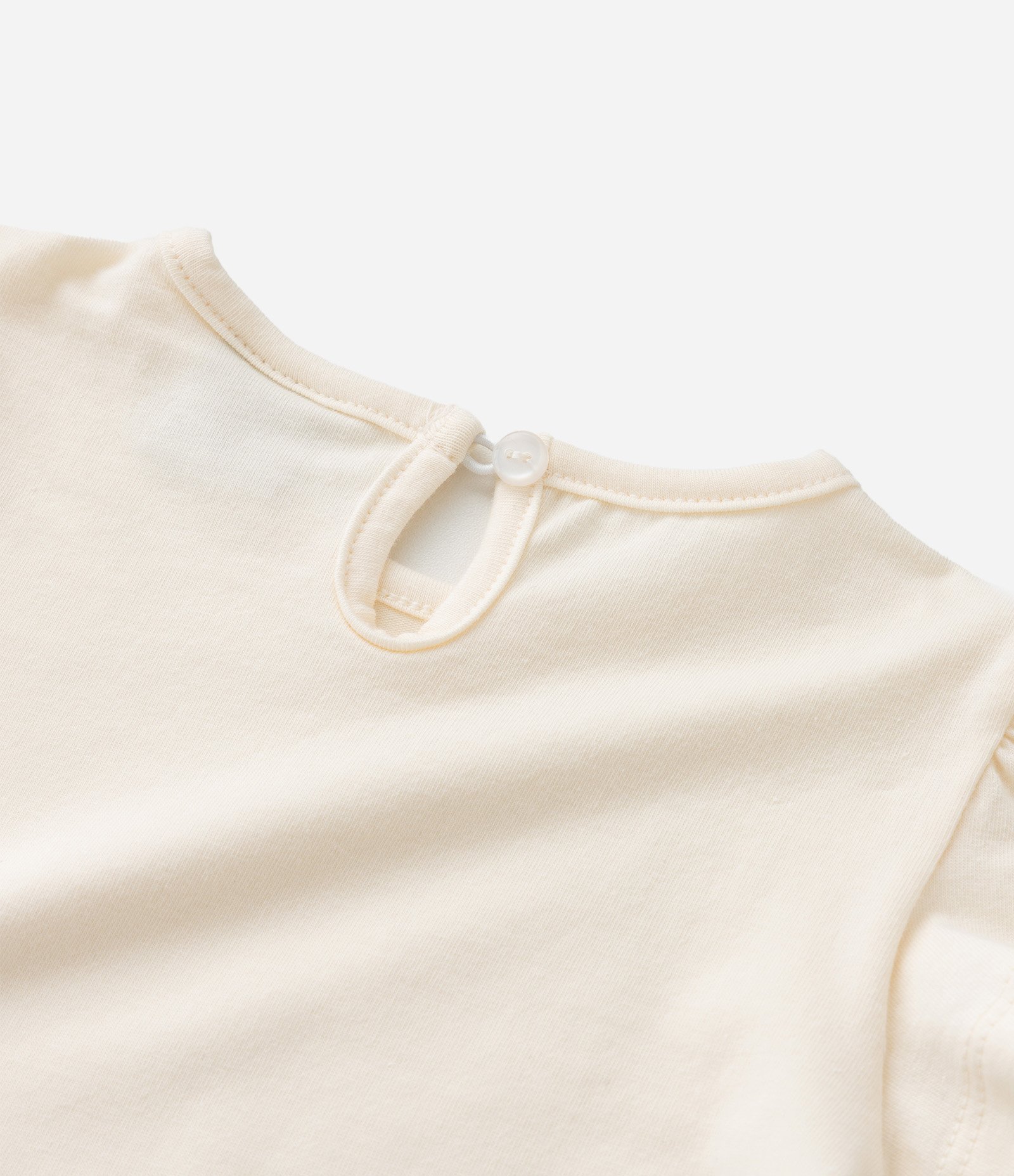 Conjunto Infantil em Cotton com Estampa de Flores - Tam 0 a 18 Meses Bege 11