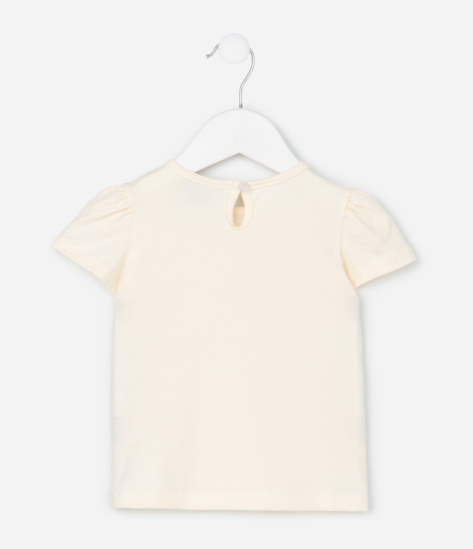 Conjunto Infantil em Cotton com Estampa de Flores - Tam 0 a 18 Meses Bege 7