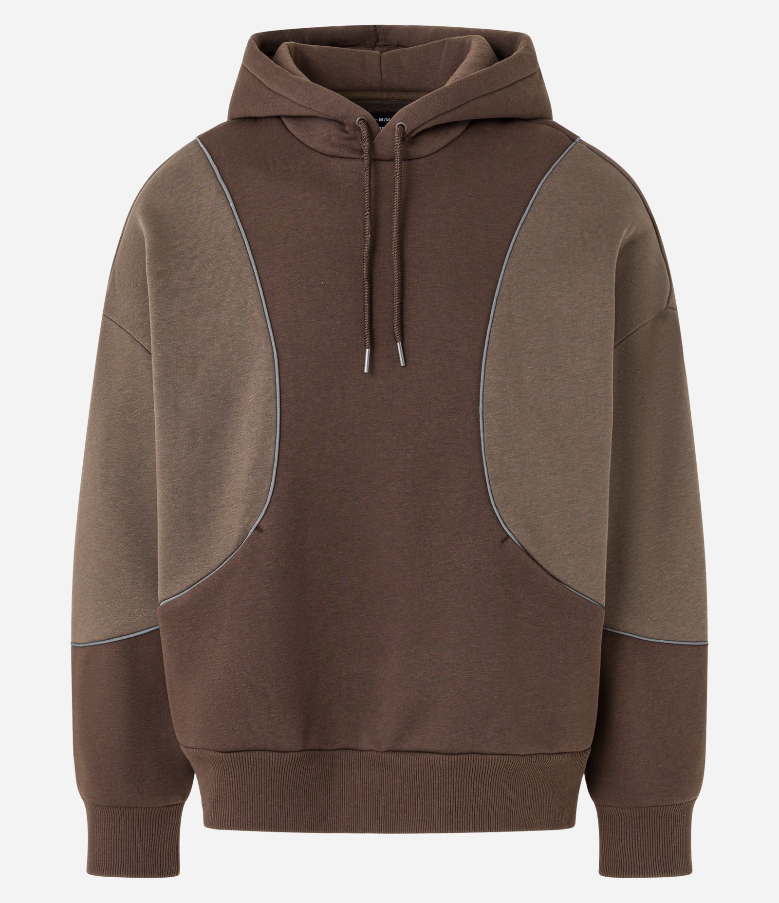 Casaco Fechado em Moletom com Capuz Marrom 1