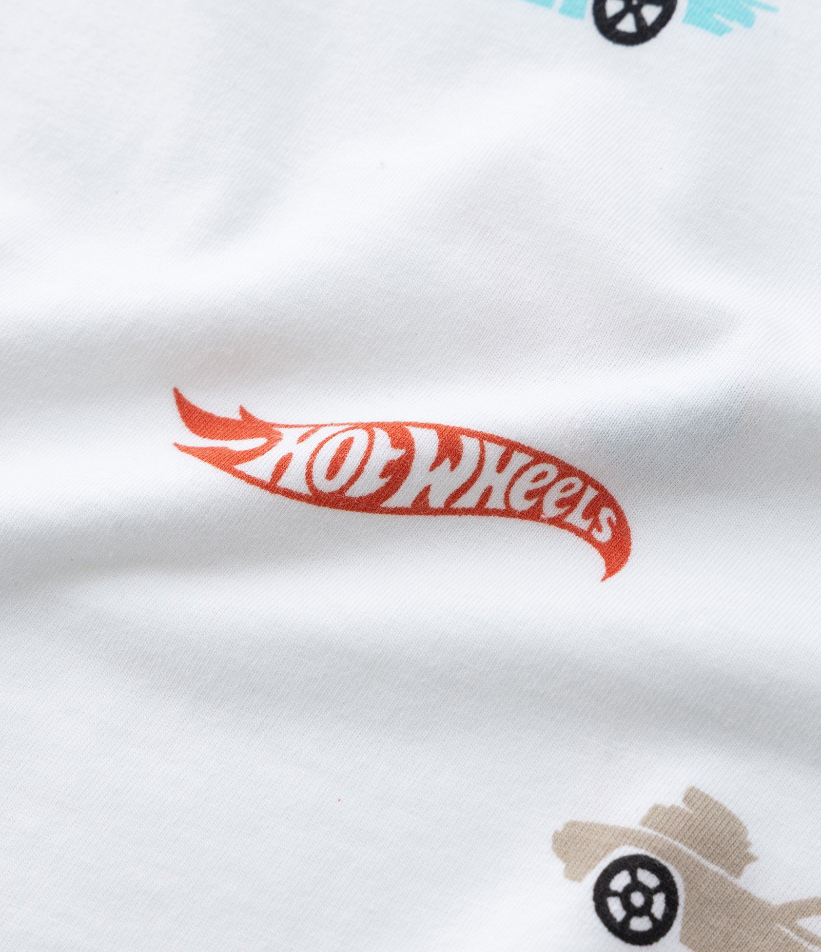 Camiseta Infantil com Estampa de Mini Ícones Hot Wheels - Tam 1 a 6 Anos Branco 4