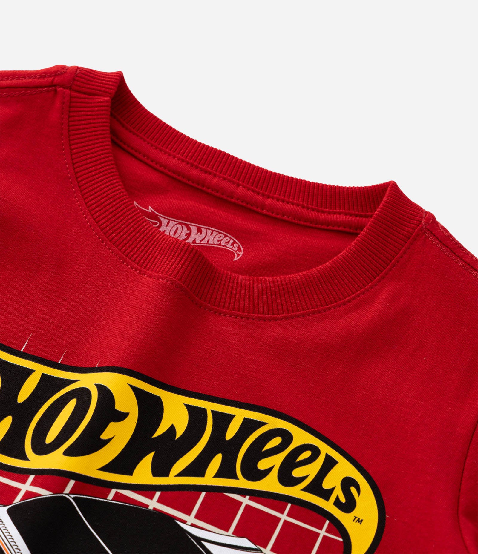 Camiseta Infantil com Estampa Hot Wheels - Tam 4 a 10 Anos Vermelho 4