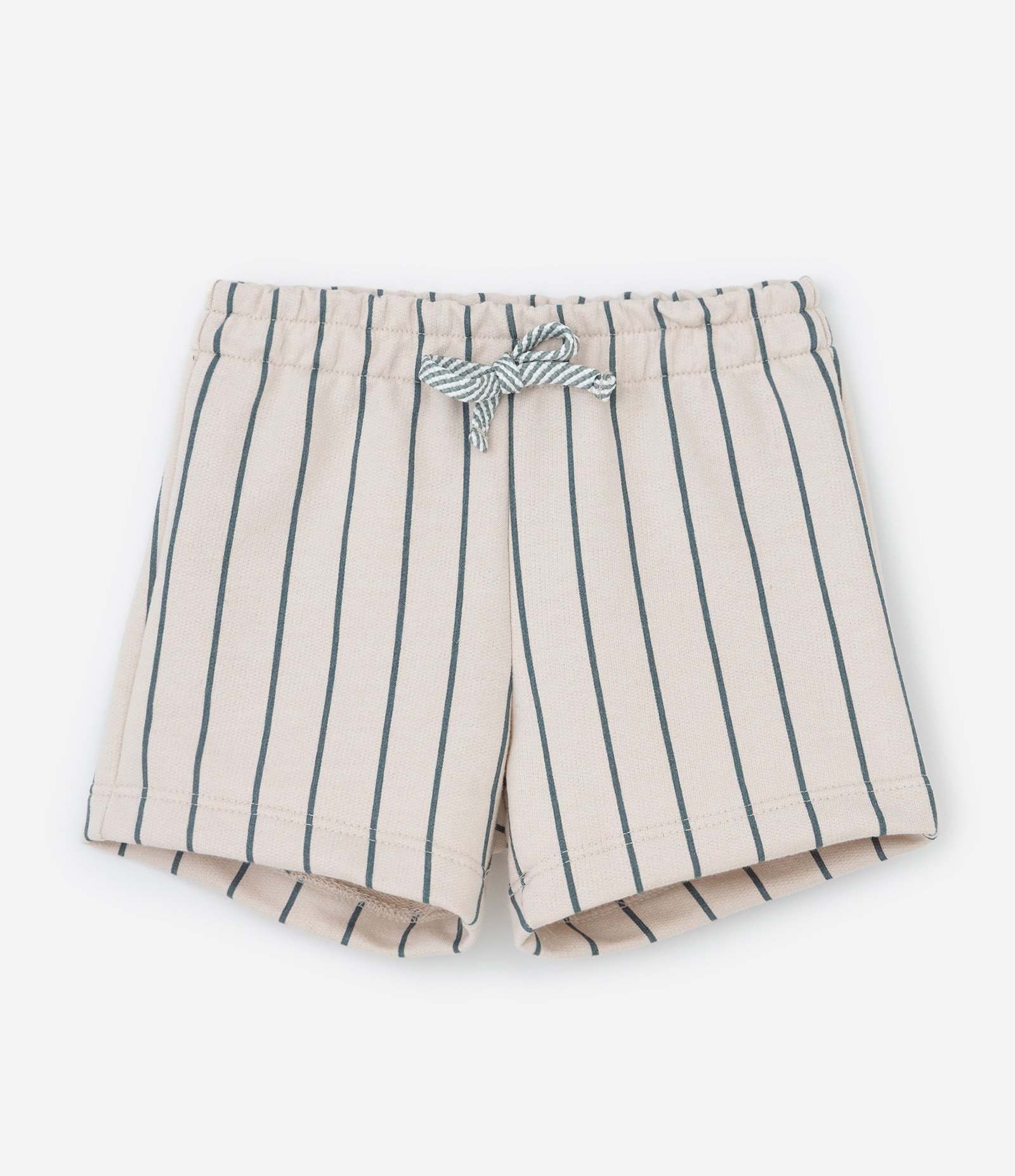 Conjunto Infantil Bluey Com Camiseta E Bermuda Listrada - Tam 2 A 6 Anos Verde/Bege 4