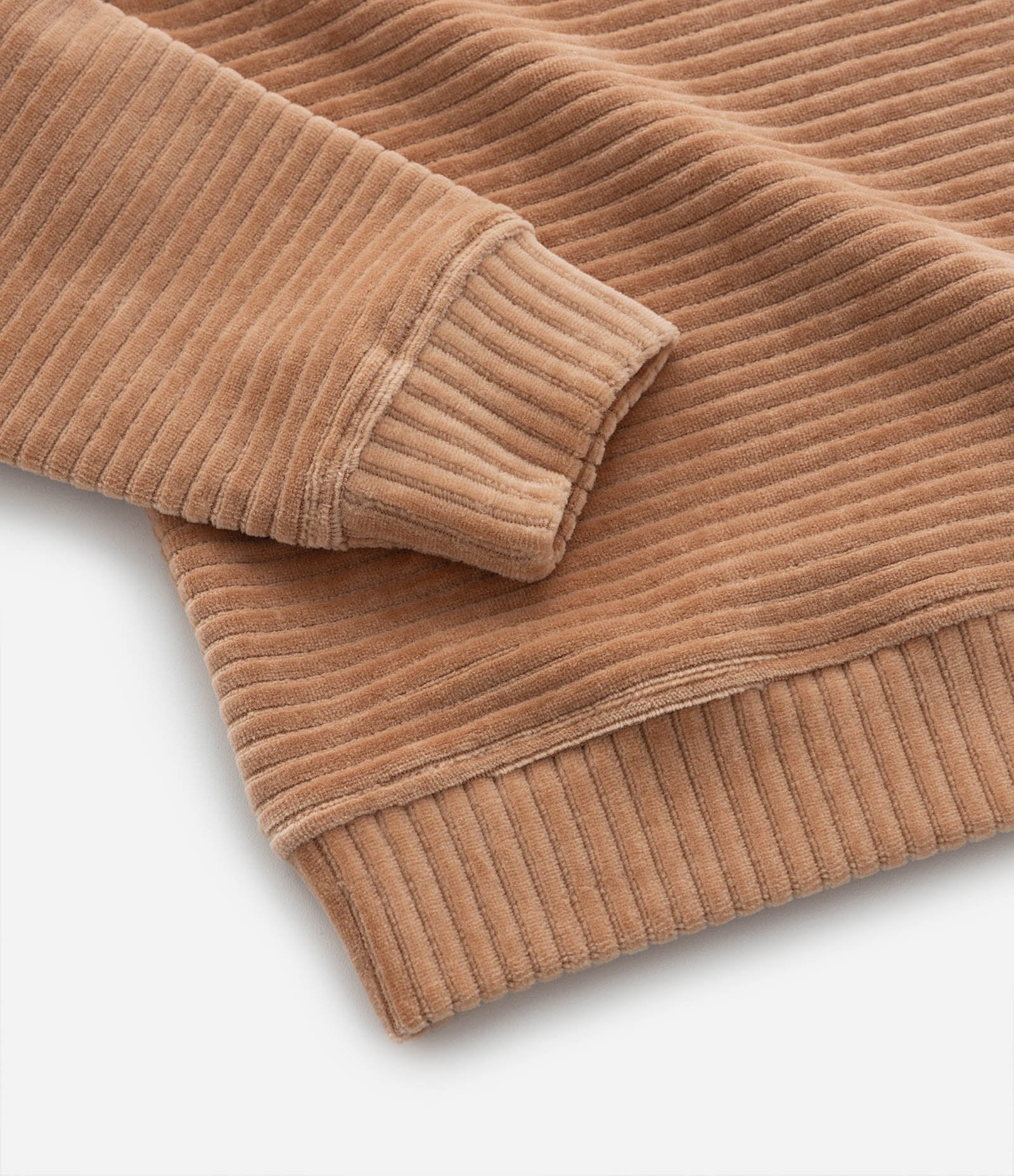 Casaco Infantil em Veludo Canelado – Tam 1 a 5/6 Marrom Claro 4