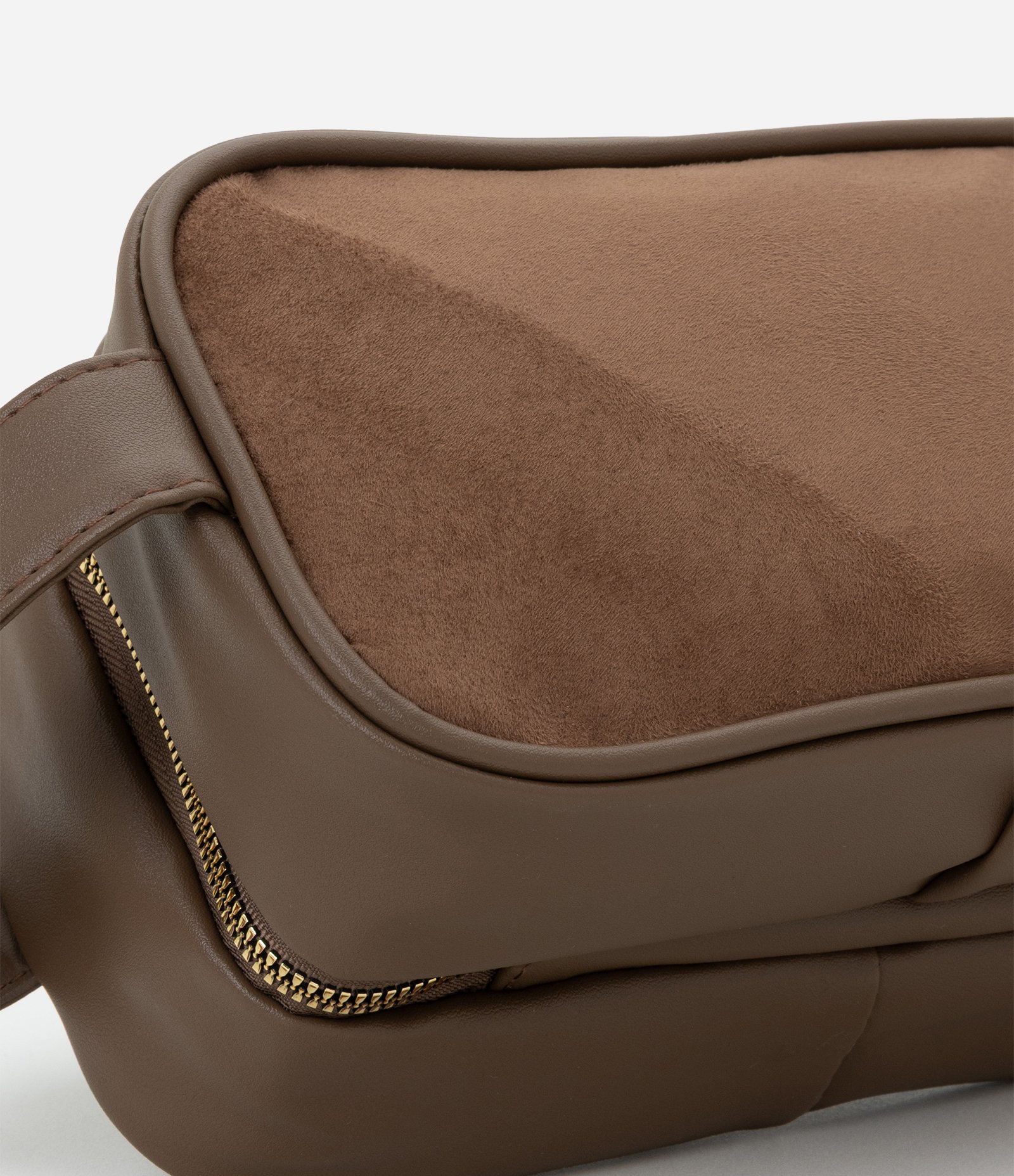 Necessaire Grande com Divisórias Internas e Alça Lateral Marrom 3