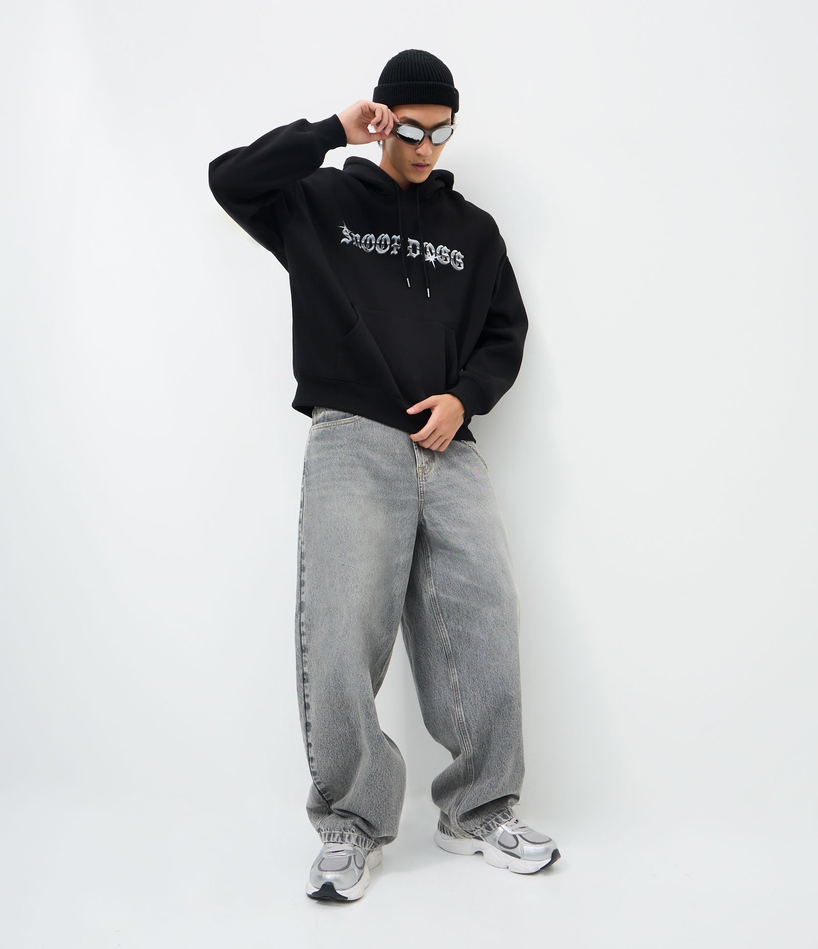 Blusao Moletom com Felpa Estampa Snoop Dogg Preto 3