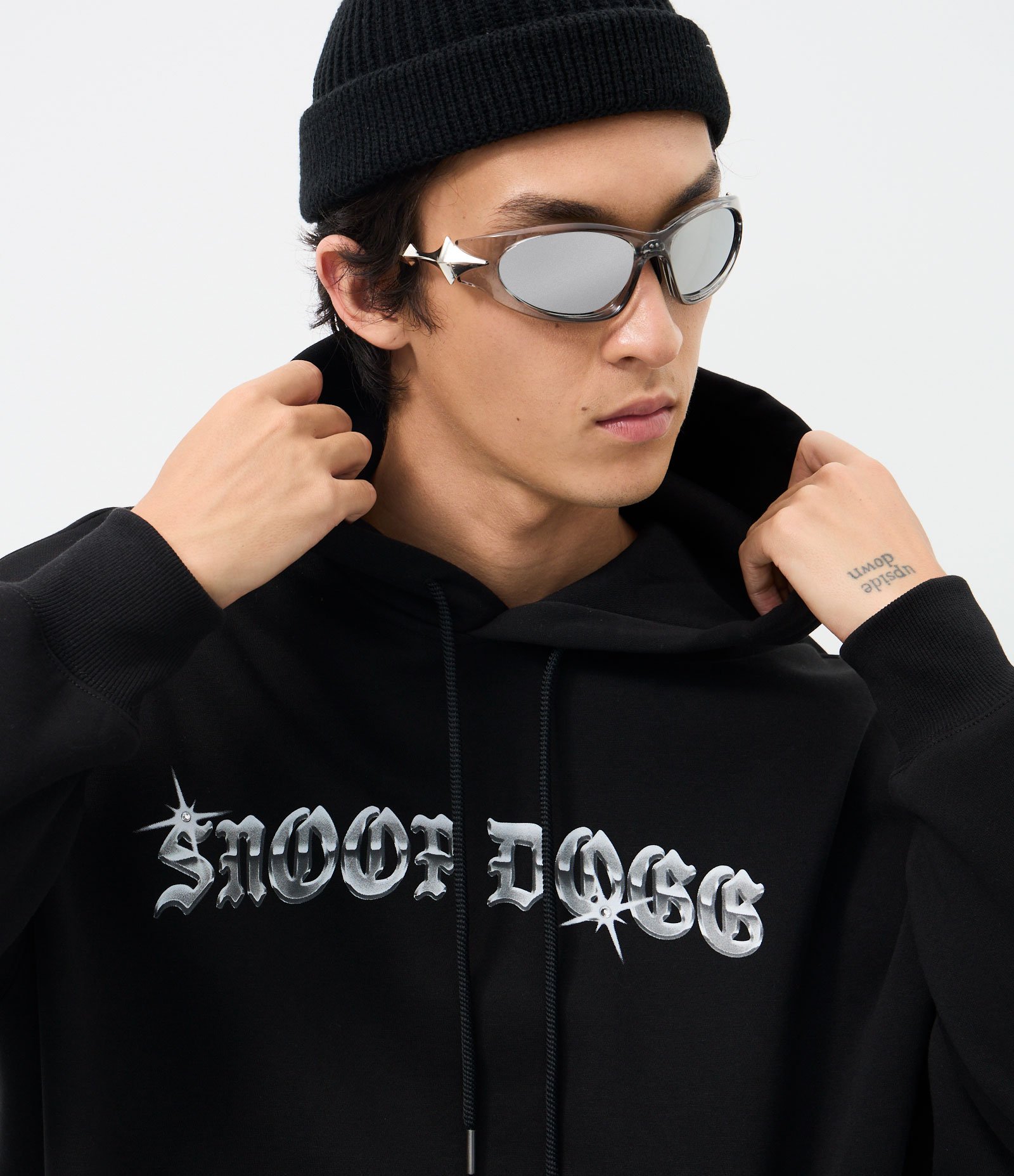 Blusao Moletom com Felpa Estampa Snoop Dogg Preto 4