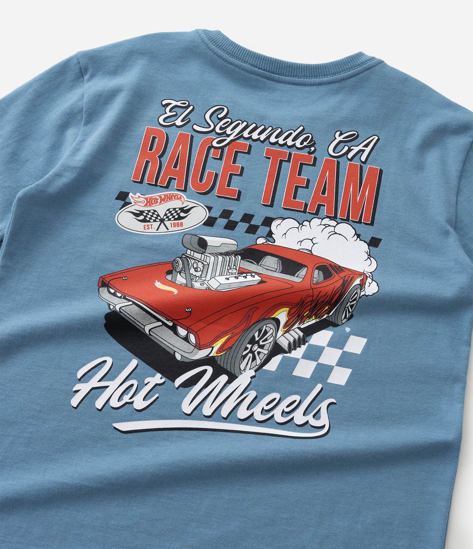 Camiseta Infantil Relaxed em Malhão Relaxed com Estampa Hot Wheels - Tam 4 a 10 Anos Azul 5