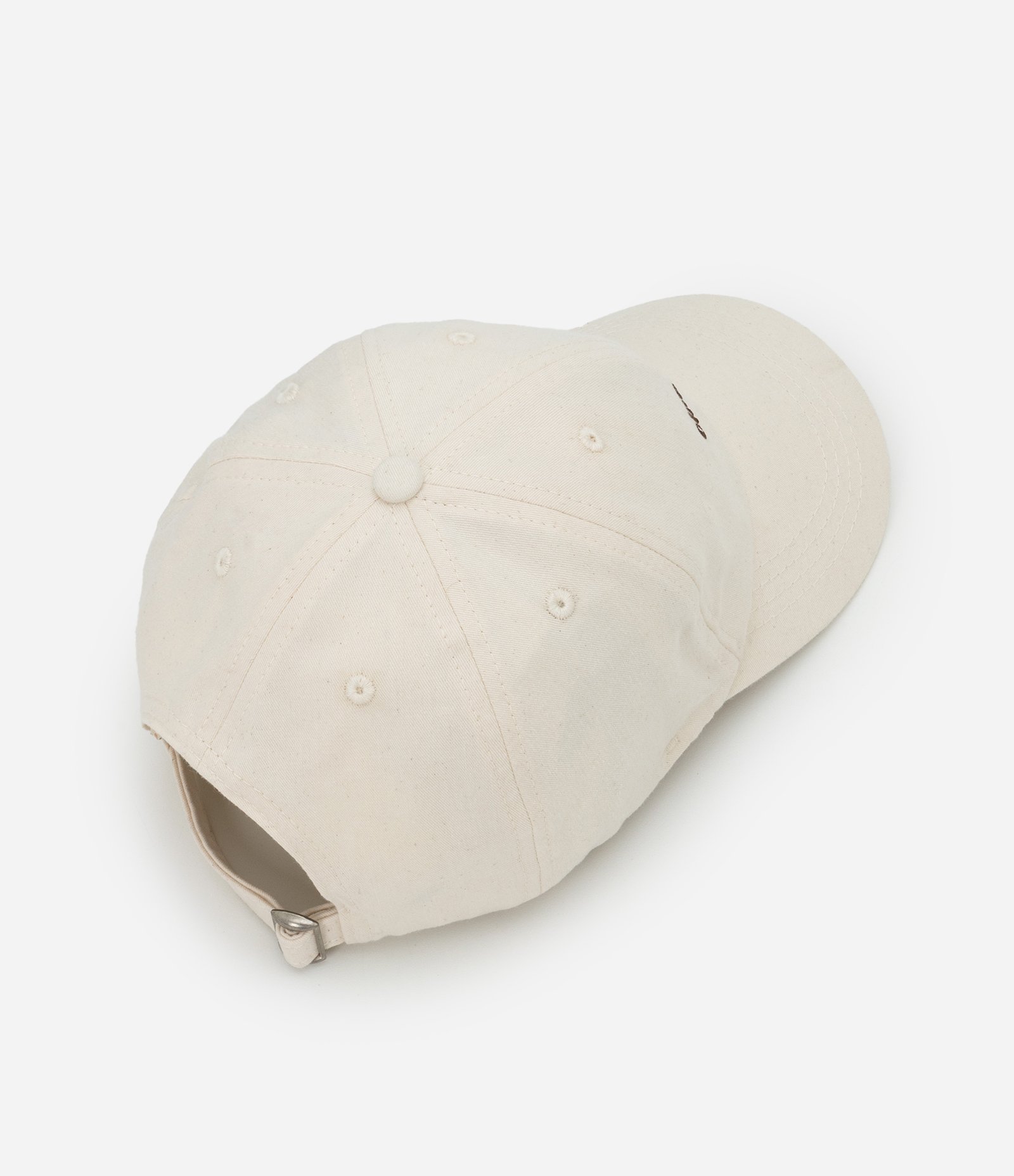 Boné Aba Curva em Sarja com Bordado Ciao Amore Off White 3