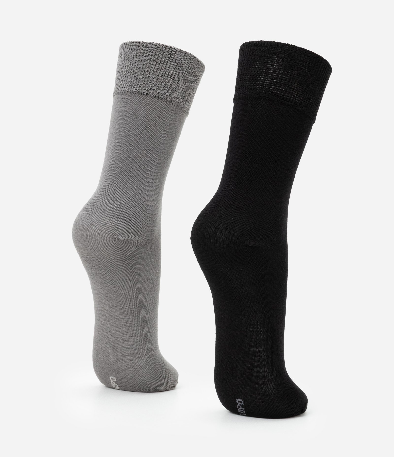 Kit 02 Meias Cano Alto em Poliamida com Bambu Sortido 3