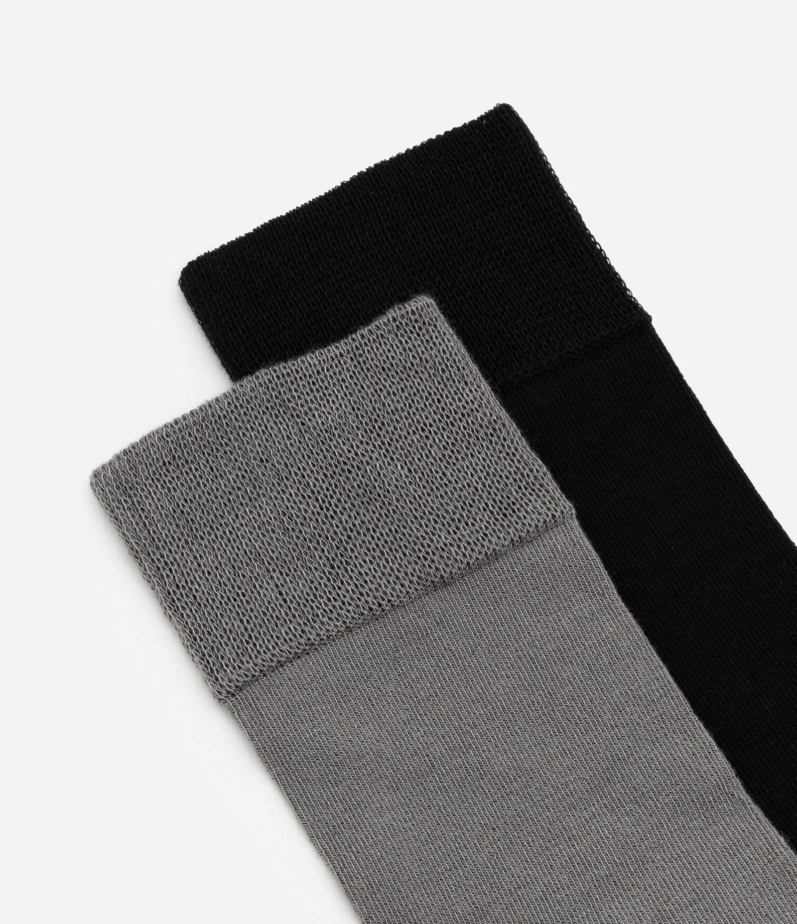 Kit 02 Meias Cano Alto em Poliamida com Bambu Sortido 4