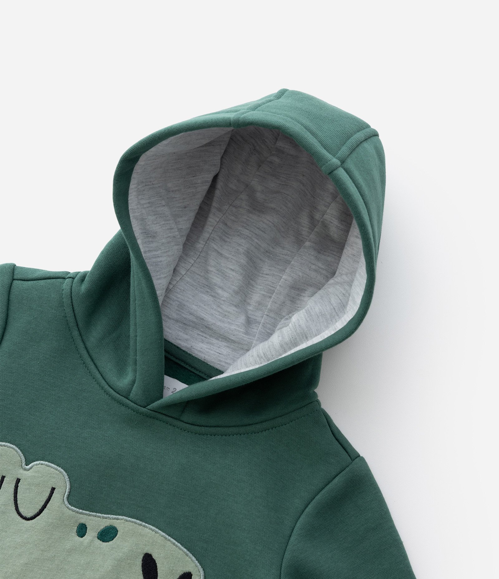 Conjunto Infantil em Moletom com Dino Interativo – Tam 1 a 5/6 Anos Verde 7