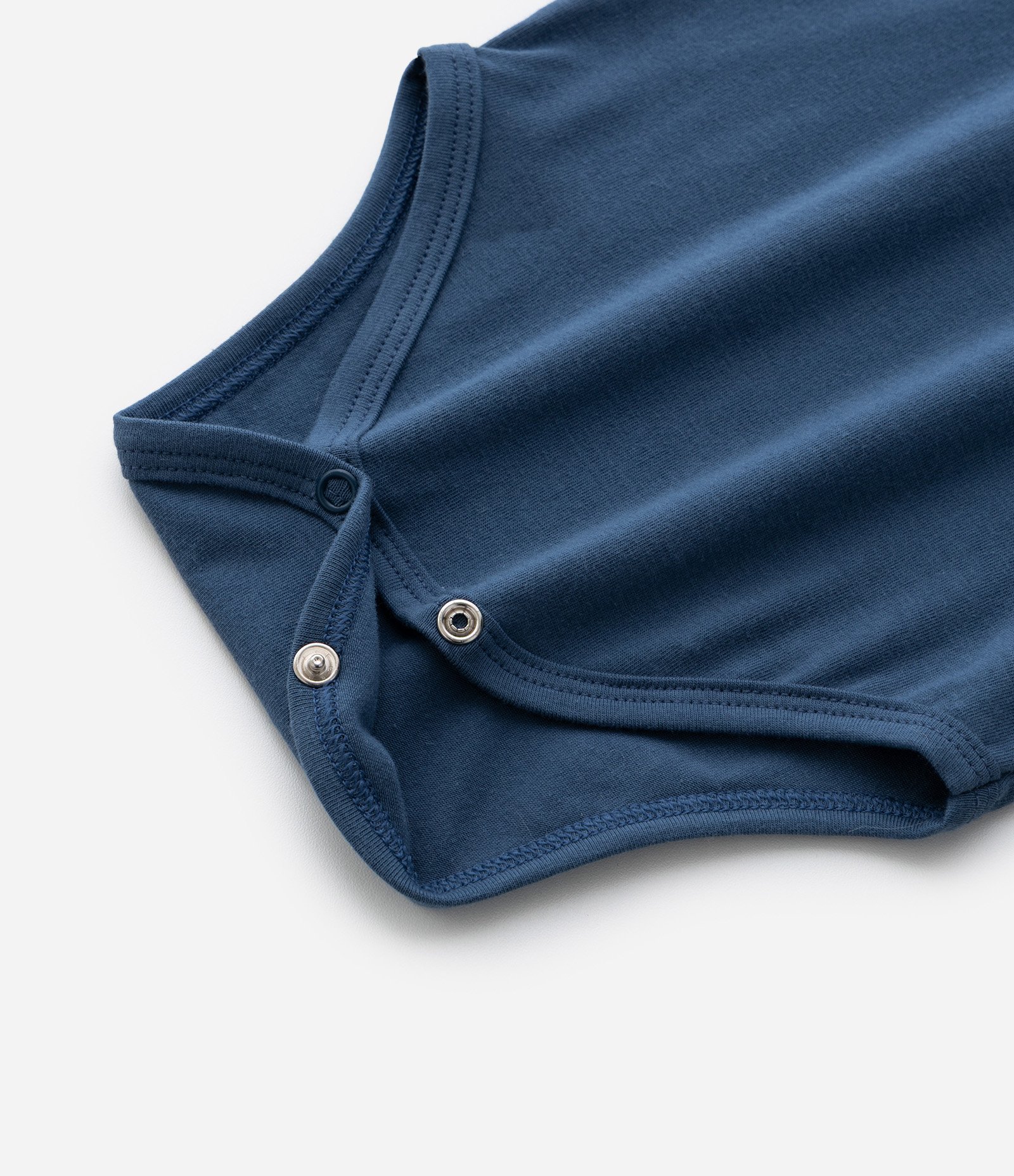 Body Infantil Gola Polo e Estampa Blocos de Cores - Tam 0 a 18 Meses Branco/Bege/Azul 5