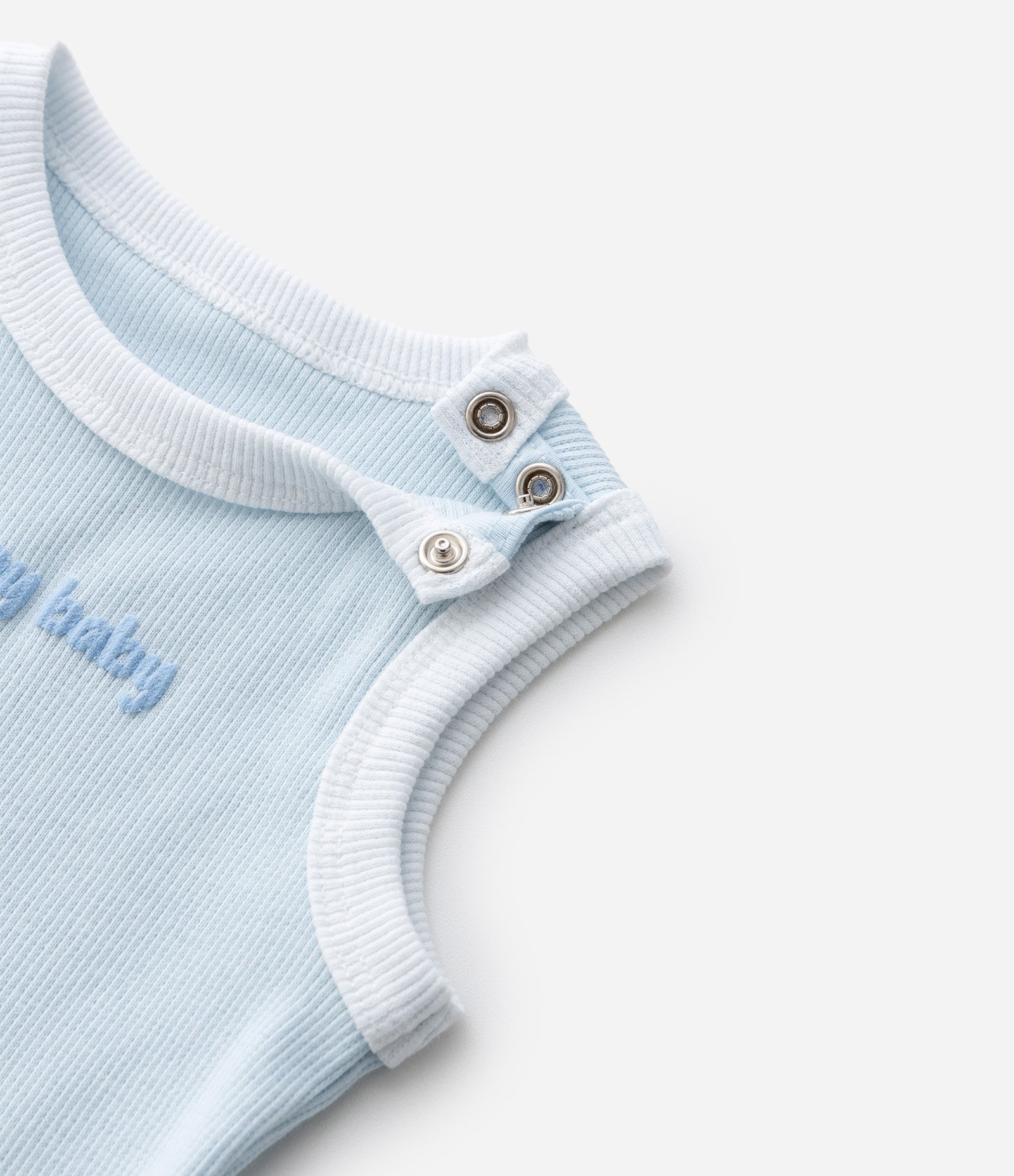 Body Infantil em Ribana Happy Baby - Tam 0 a 18 Meses Azul 5