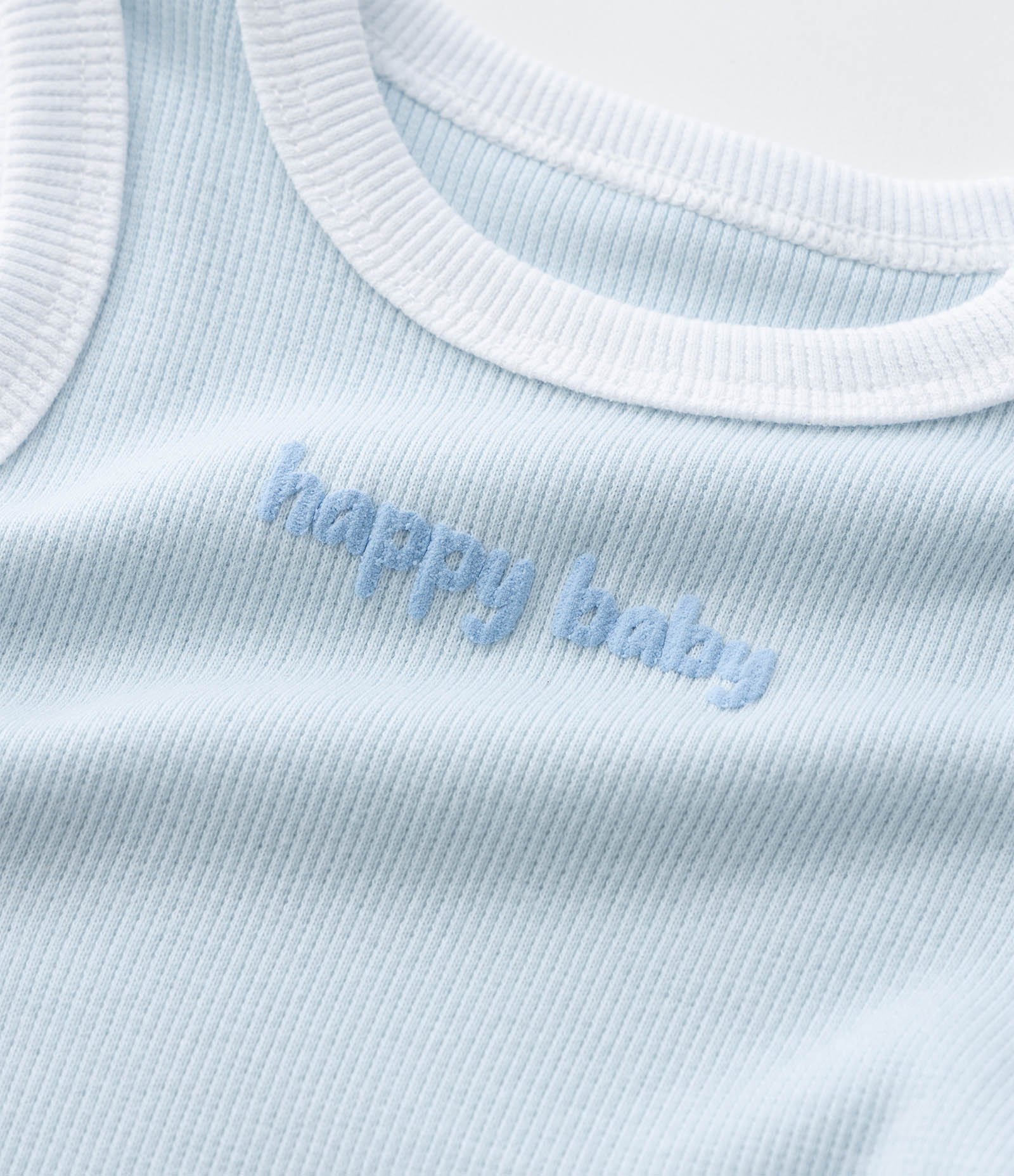 Body Infantil em Ribana Happy Baby - Tam 0 a 18 Meses Azul 7