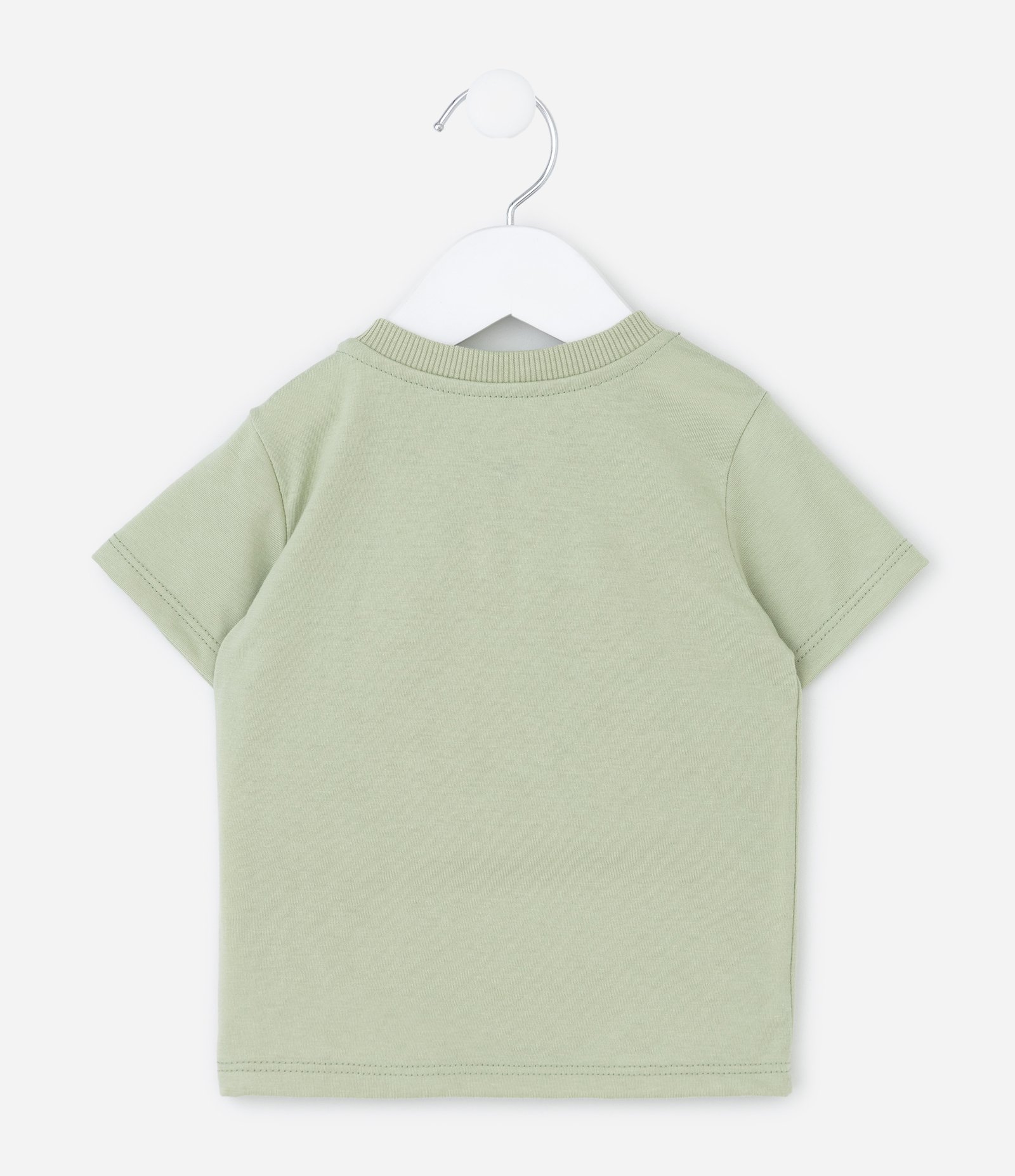 Camiseta Infantil com Estampa de Praia - Tam 0 a 18 Meses Verde 3