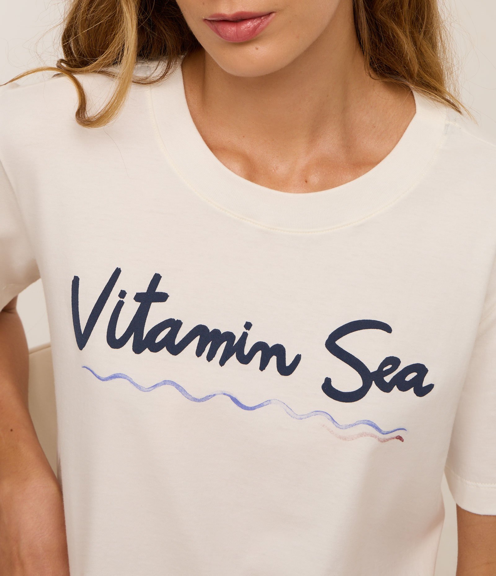 Pijama Short Doll em Algodão com Short Estampado Vitamin Sea Branco 2