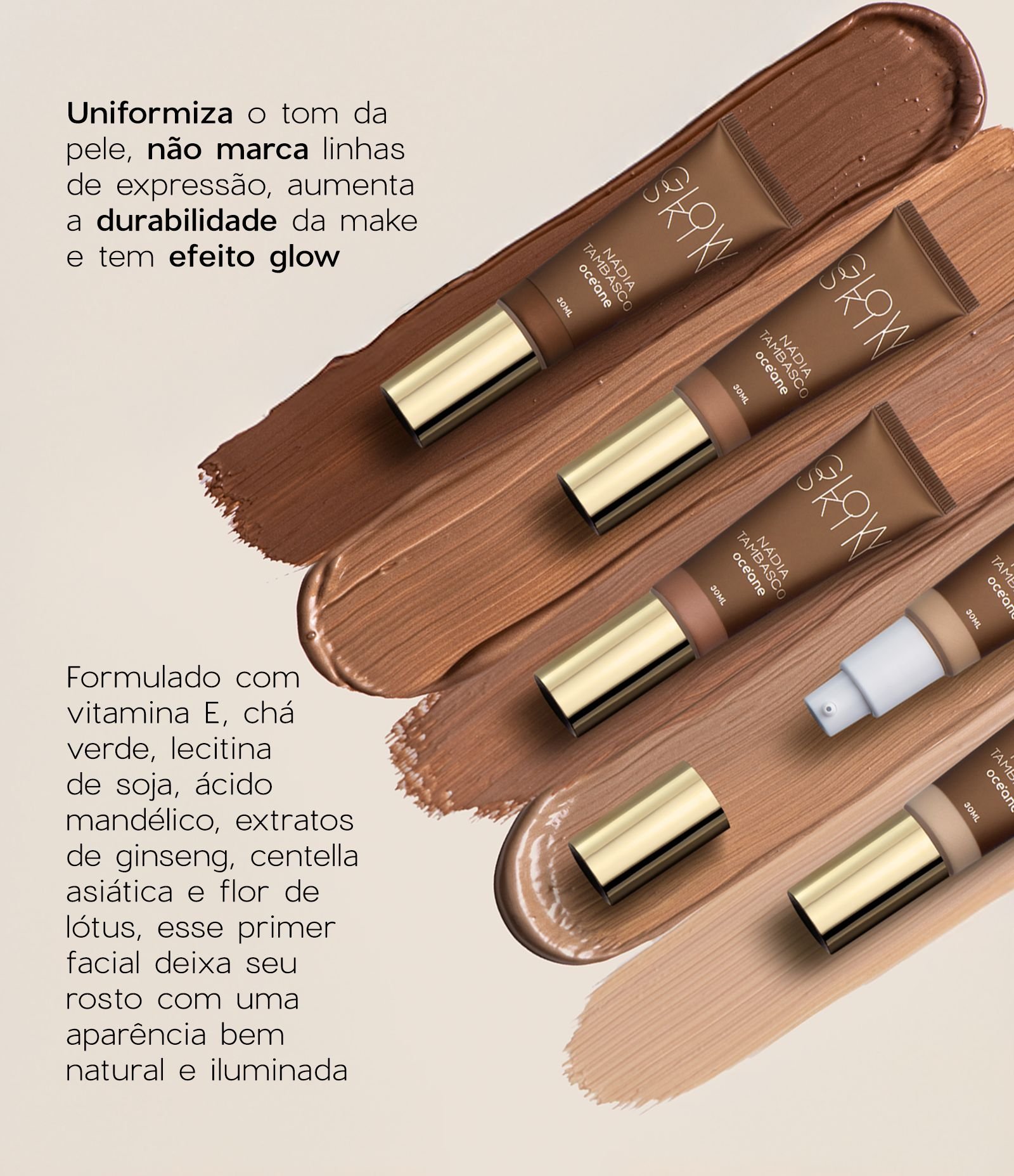 Glow Skin Primer Iluminador Light Oceane Light 6