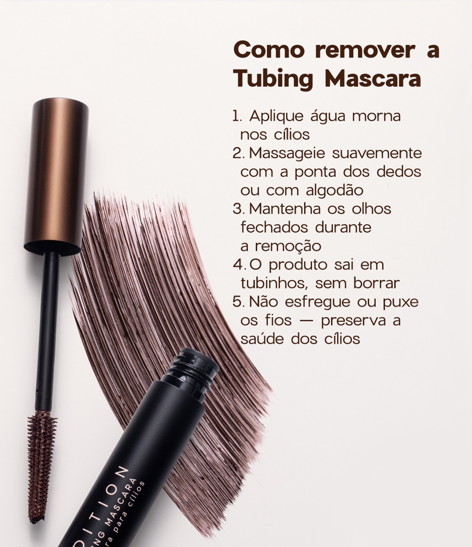 Tubing Mascara Edition Mascara Cilios Oceane Brown 8