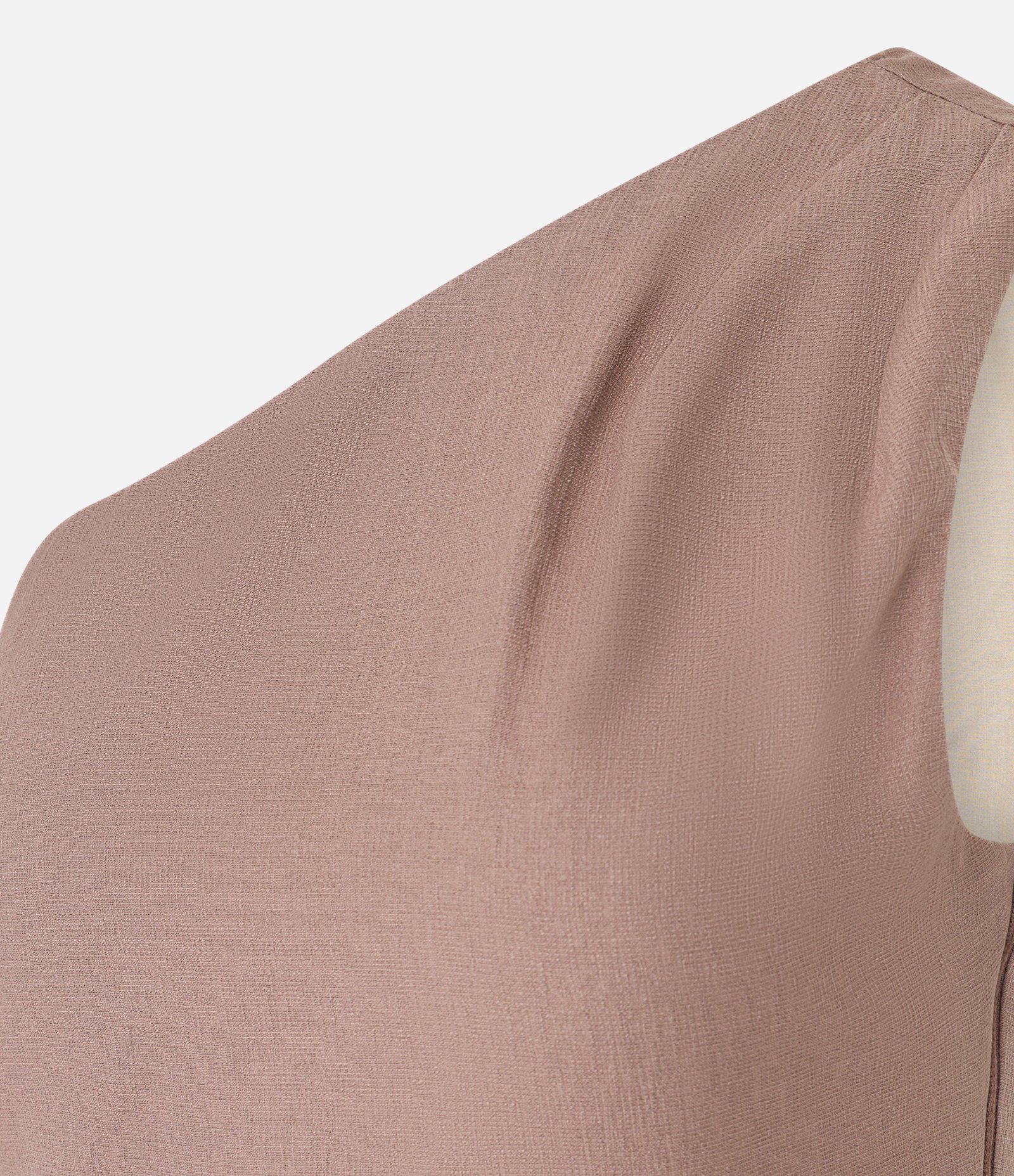 Blusa Alfaiatada Ombro Só em Viscose com Regulador Lateral Marrom 6