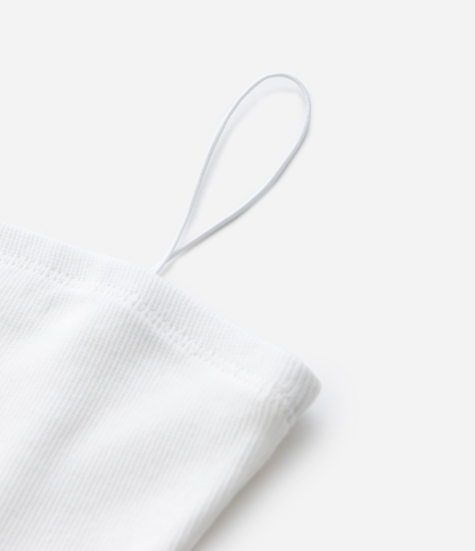 Top Reto Infantil com Alça Canelado - Tam 7 a 14 Anos Branco 5