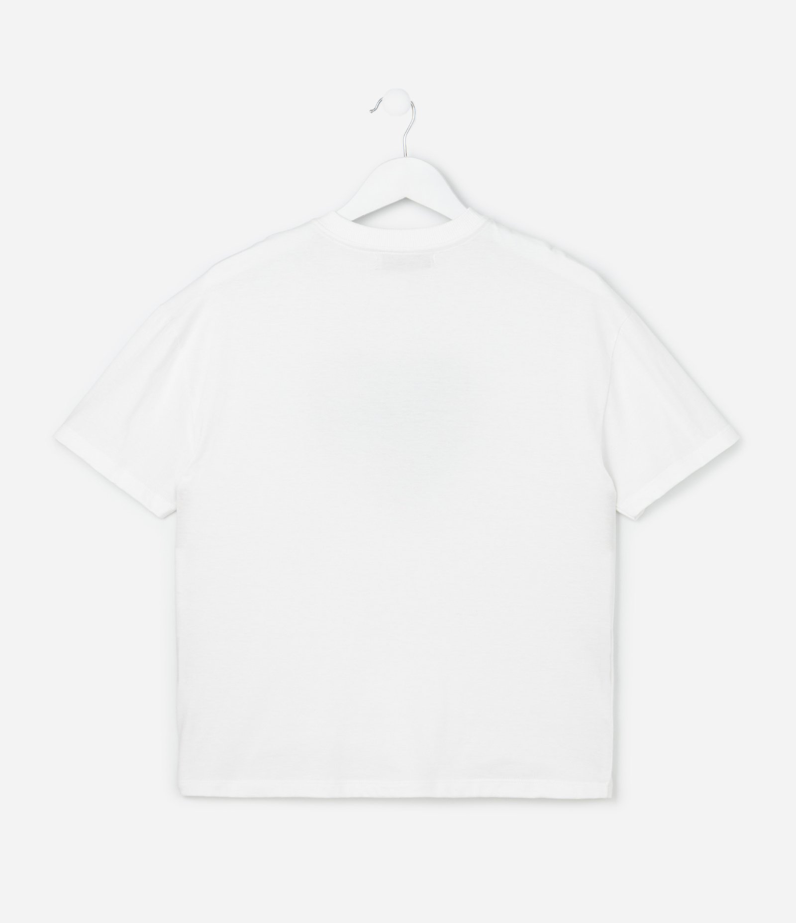 Camiseta Infantil Overboxy com Estampa Globo Espelhado de Coração e Brilhos - Tam 5 a 14 Anos Branco 2