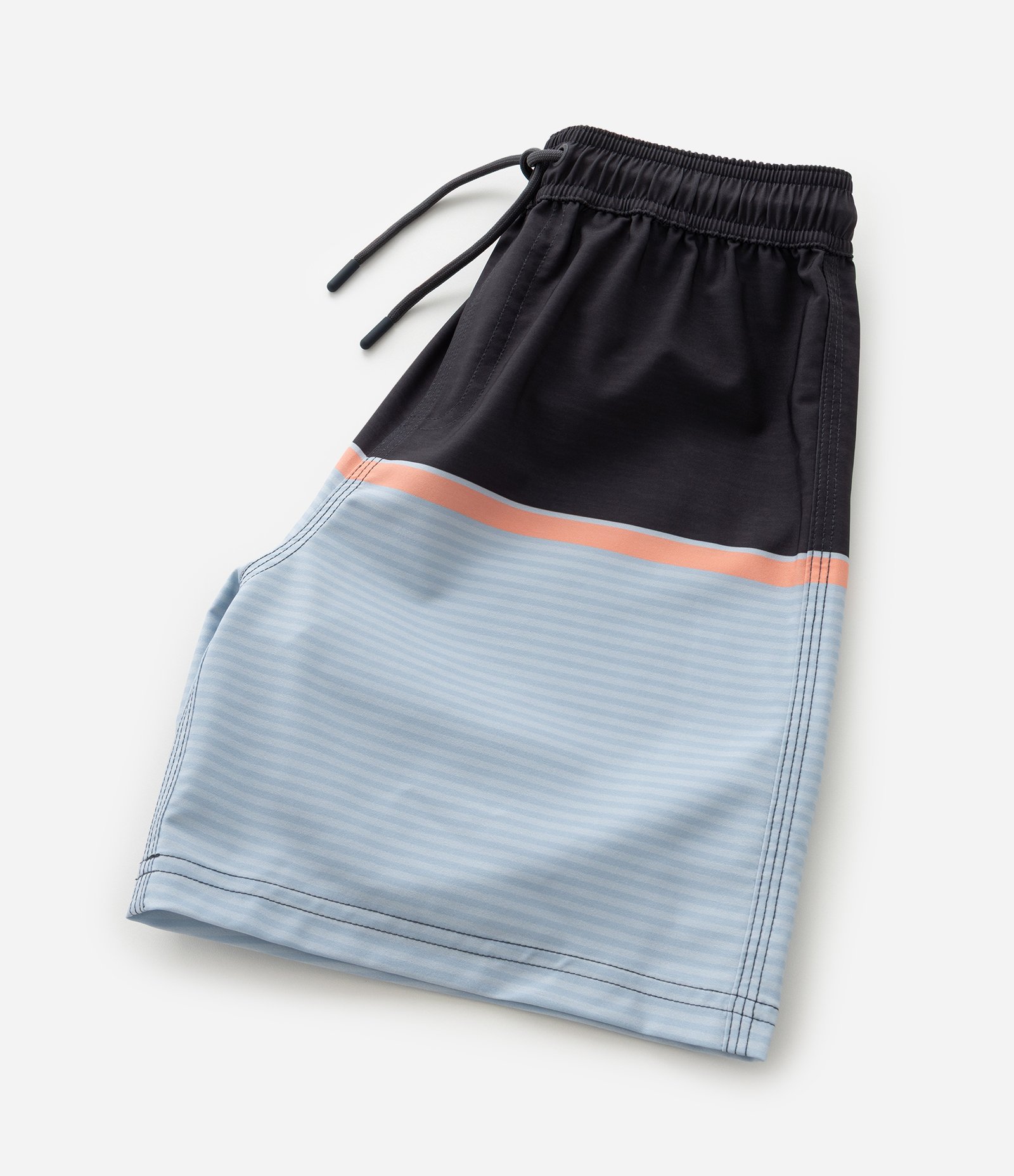 Bermuda de Banho Infantil Com Bloco de Cor - Tam 5 a 14 Anos Preto/Cinza 5