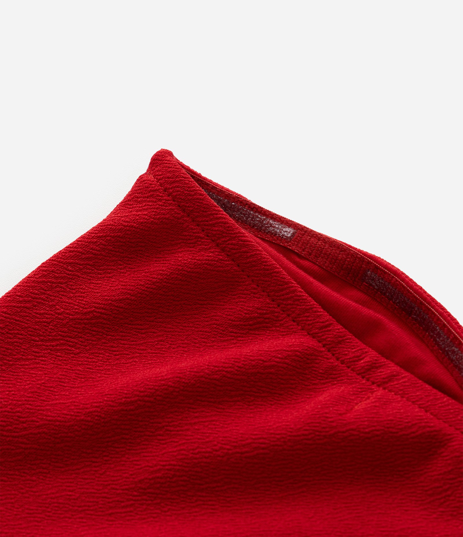 Blusa Infantil Tomara que Caia Texturizada com Frufru na Barra - Tam 5 a 14 Anos Vermelho 4